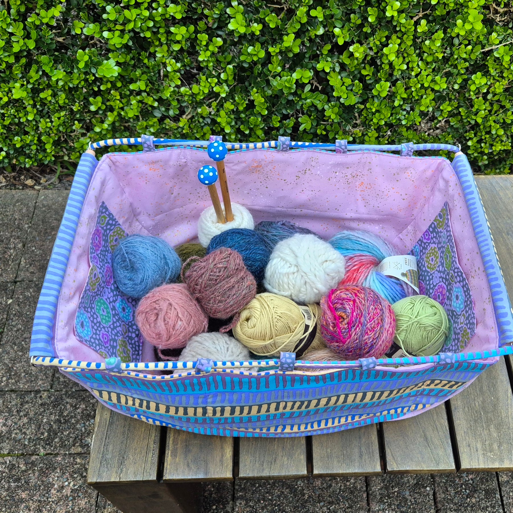 Large Knitting Project Bag – Convertible Shoulder Bag