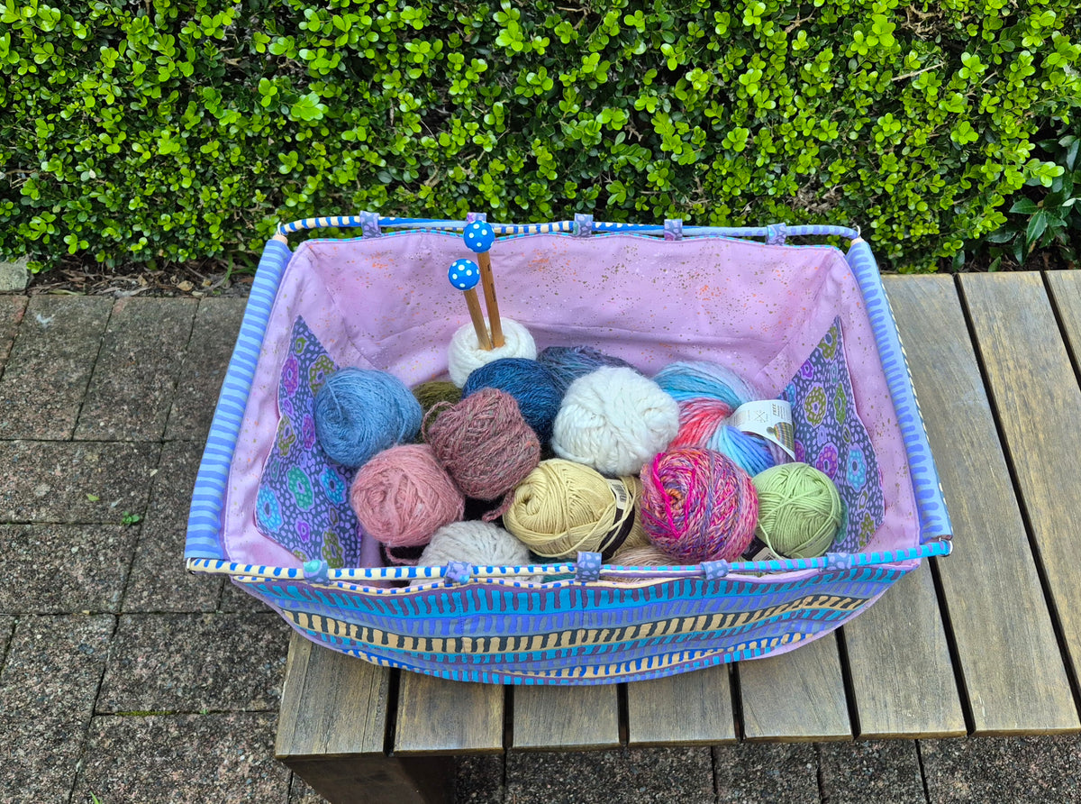 Large Knitting Project Bag – Convertible Shoulder Bag