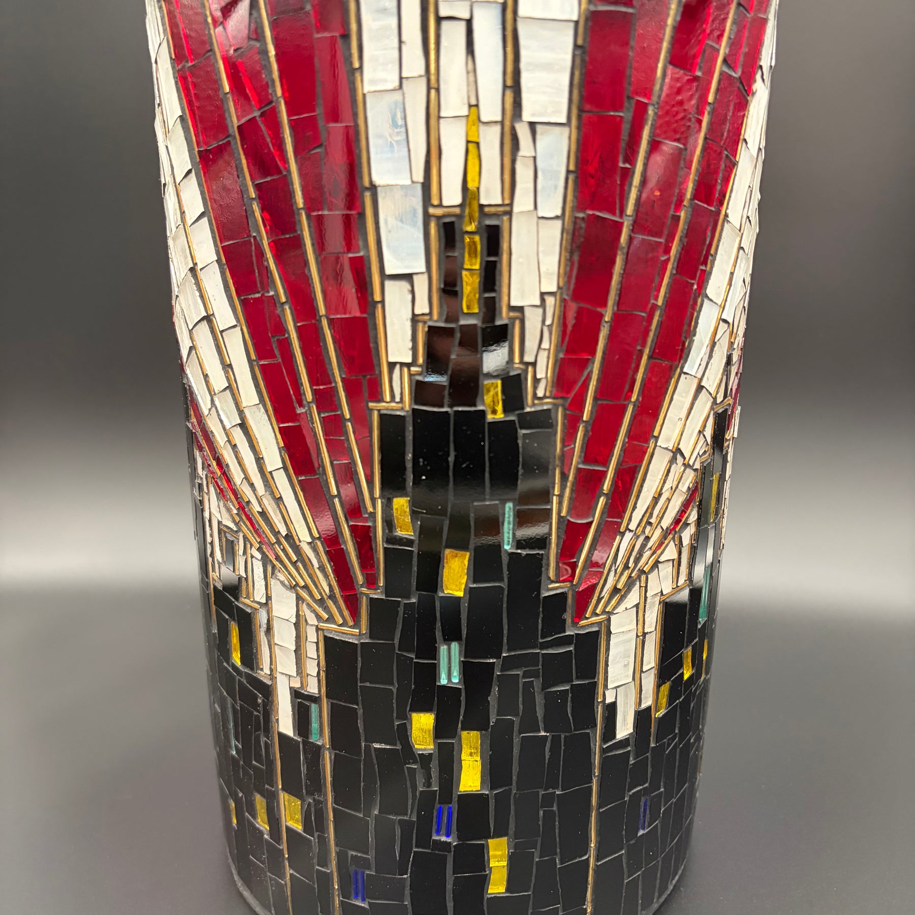Myrtle – Handmade Art Deco Mosaic Votive