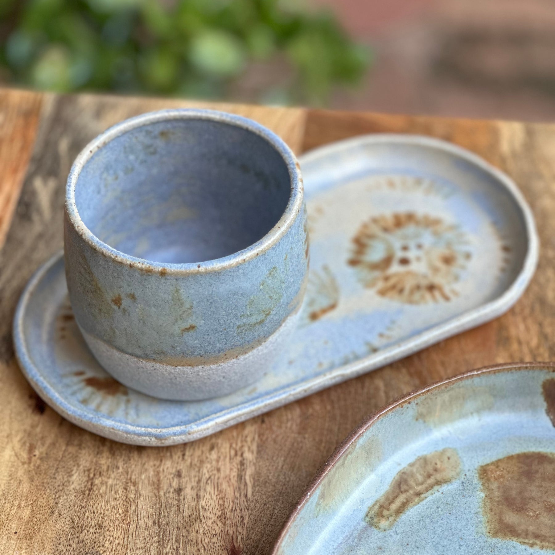 Paper Daisy Tumbler & Tray Set | Handmade Australian Ceramics