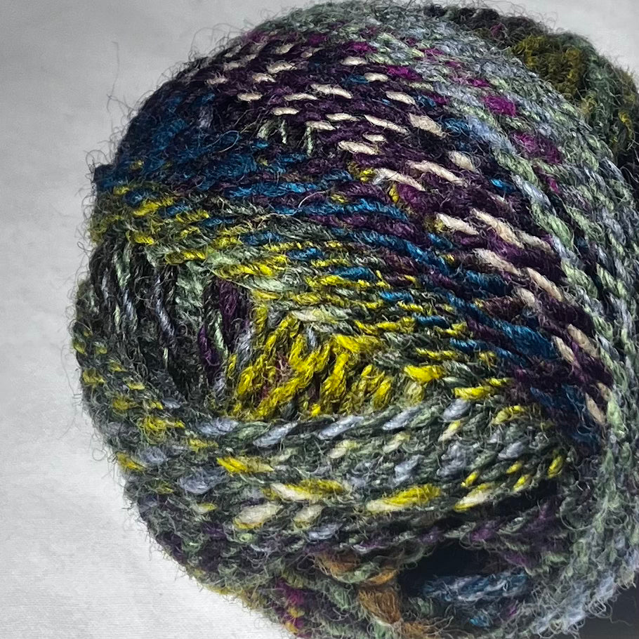 Earth and sky colour combo yarn