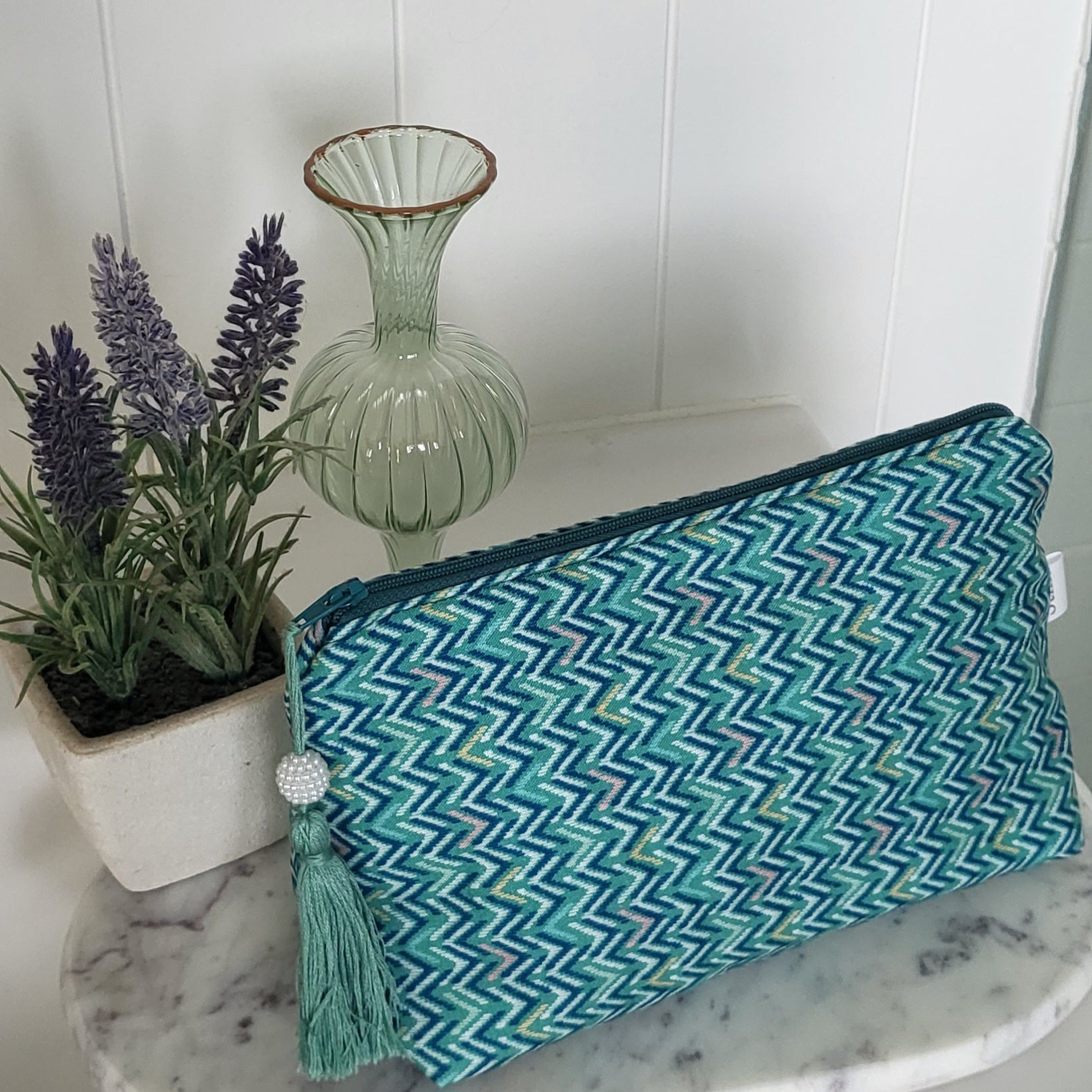 Makeup or Cosmetic Travel Bag in Soft Abstract - Mother's Day Gift | Still.