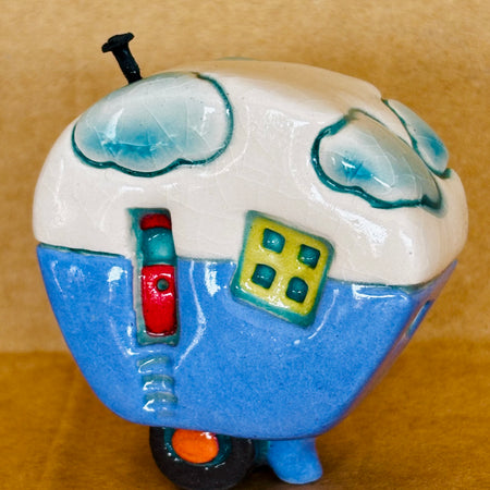 Small Retro Collectable Ceramic Caravan 2