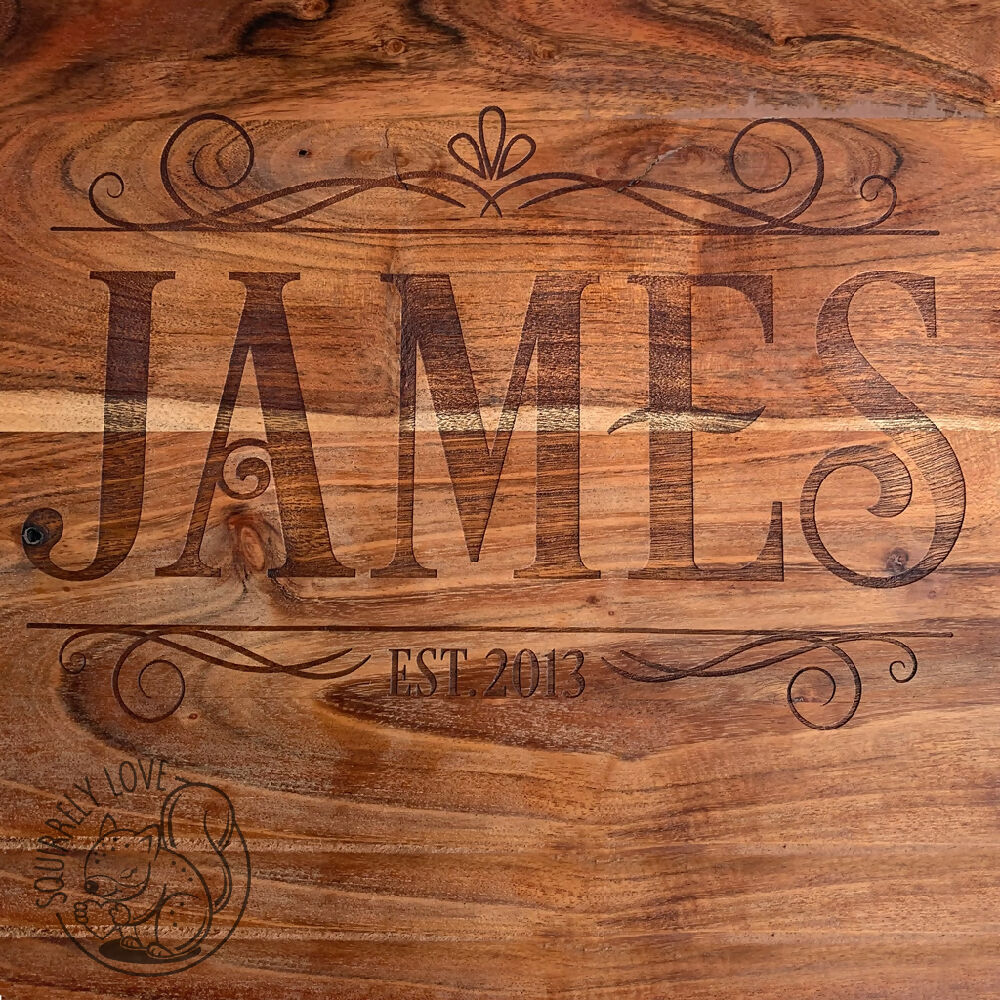 Personalised Engraved Custom Chopping Board