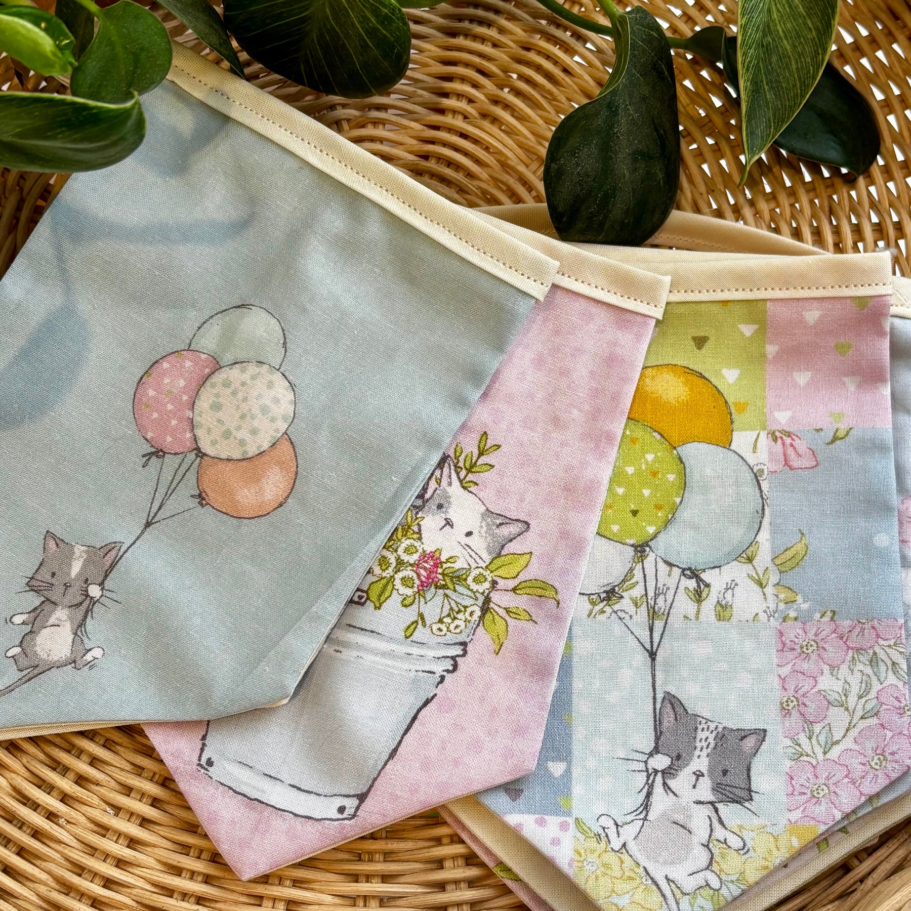 Kitten Dreams – Handmade Nursery Bunting.