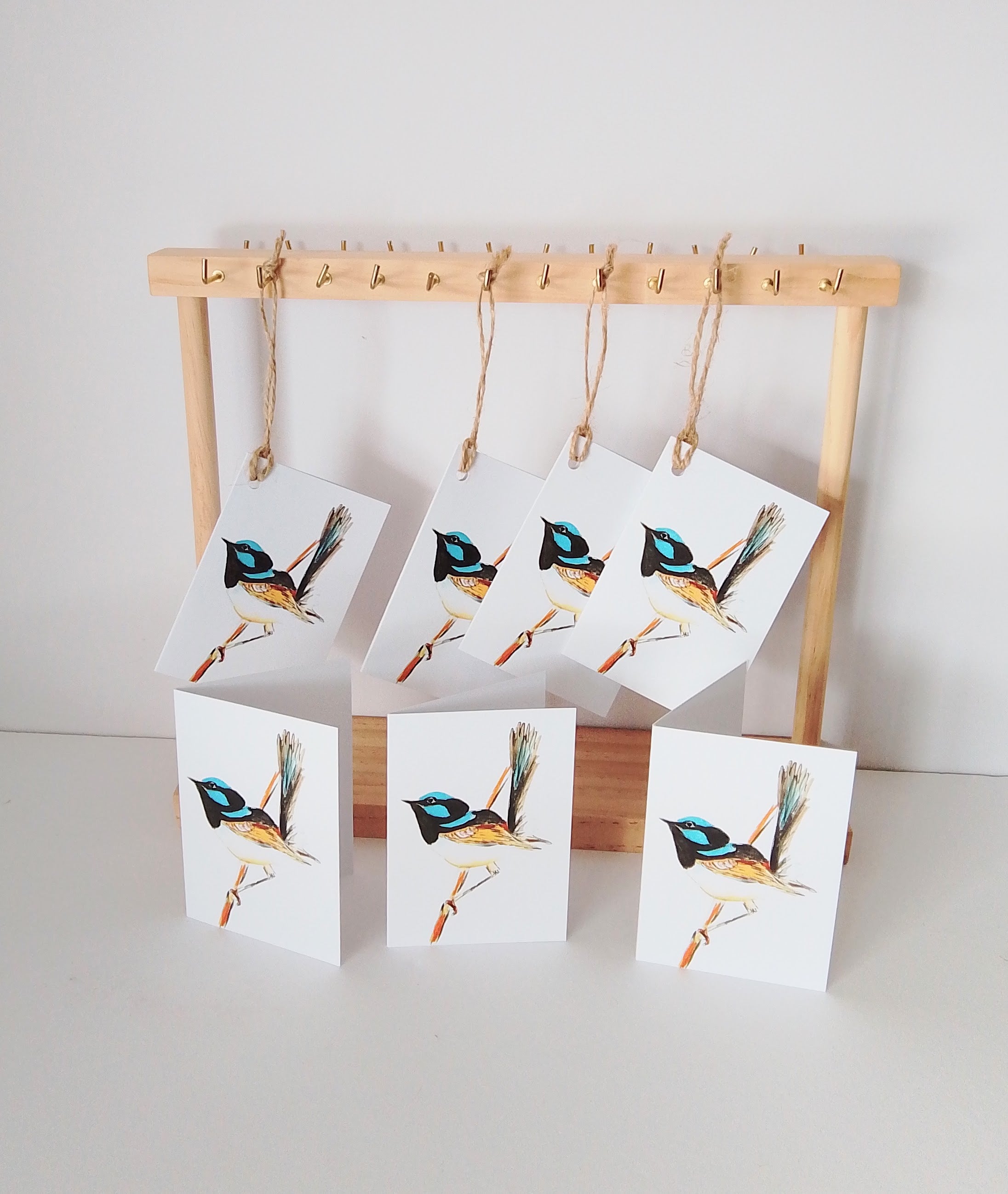 Blue Wren Gift Tags 2 designs