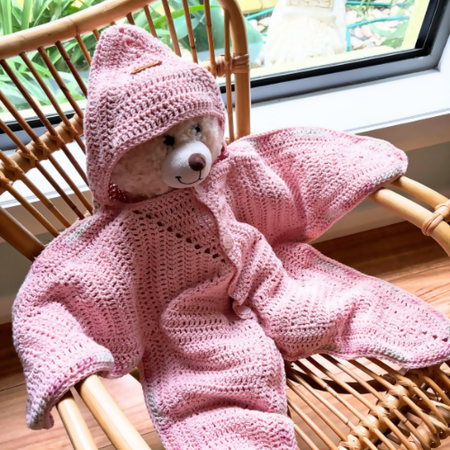 Infants crocheted Starsuit Onesie