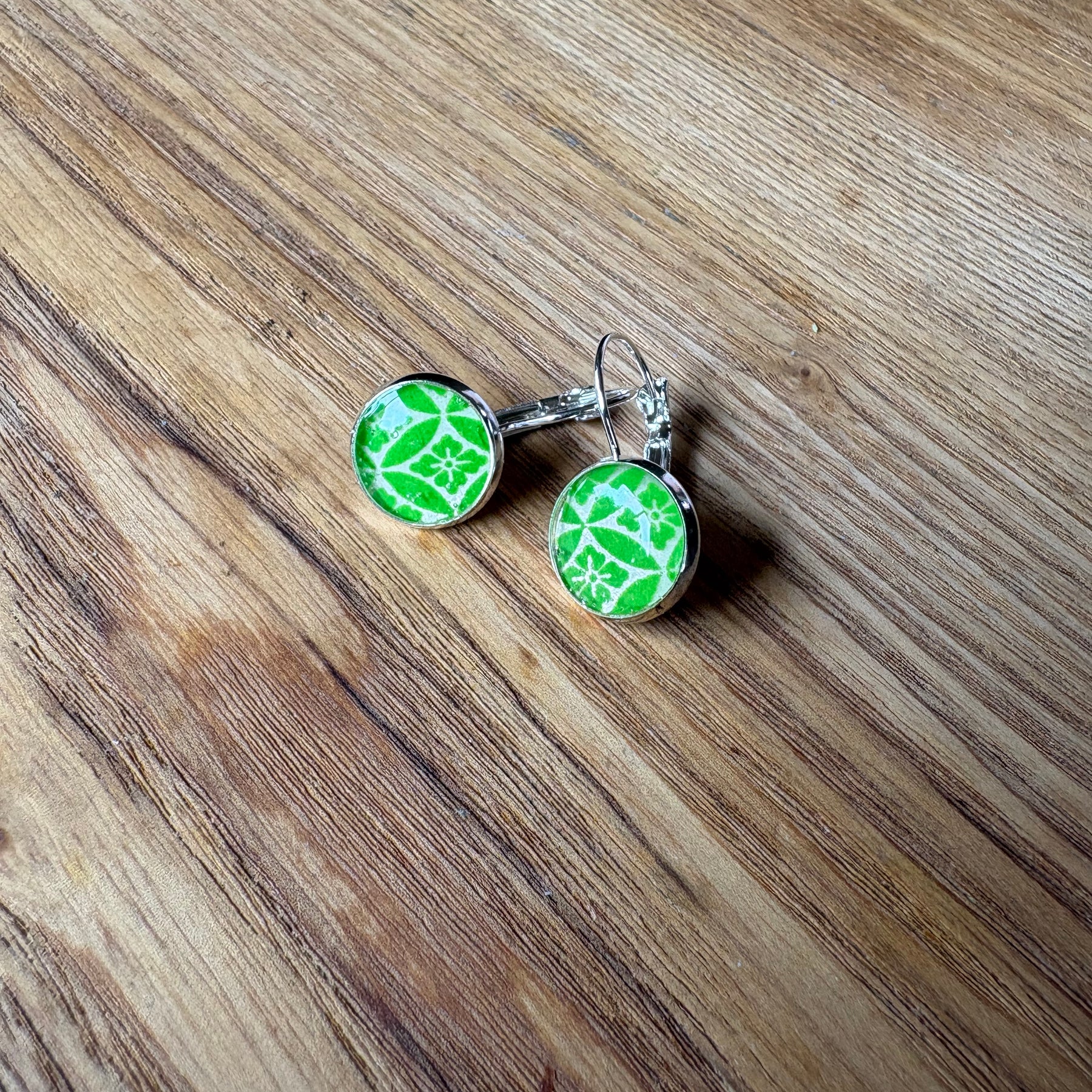 Japanese paper Resin earrings