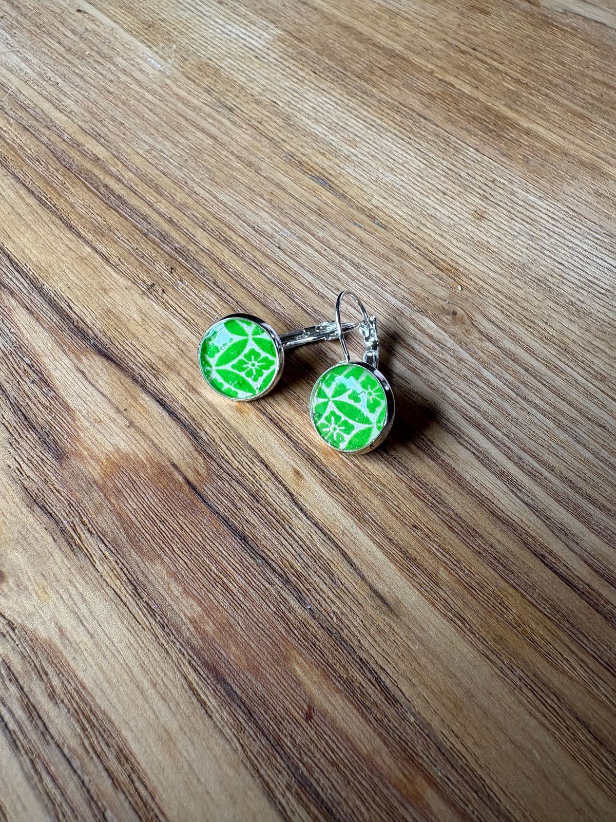 Japanese paper Resin earrings