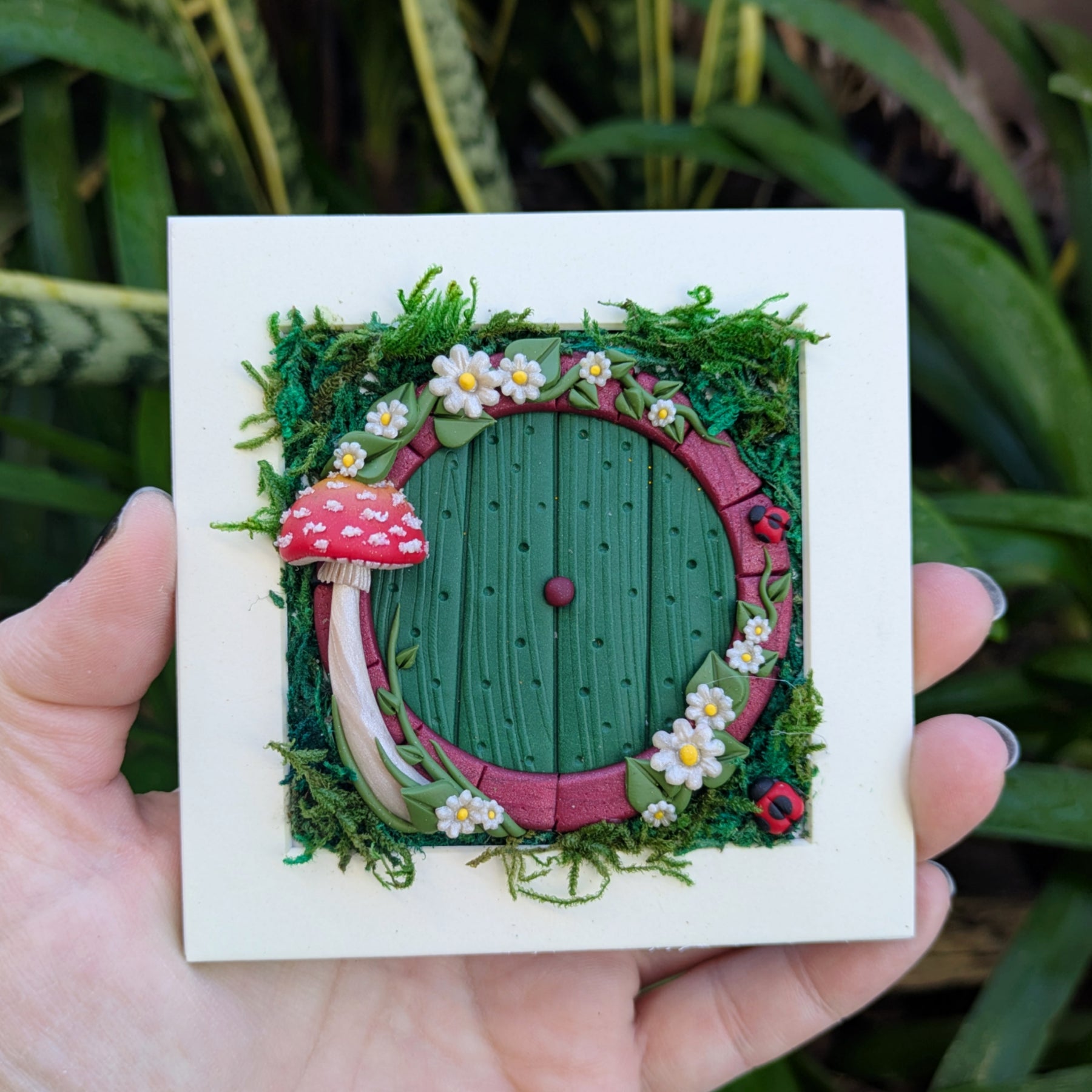 Hobbit Style Fairy Door Shadow Box