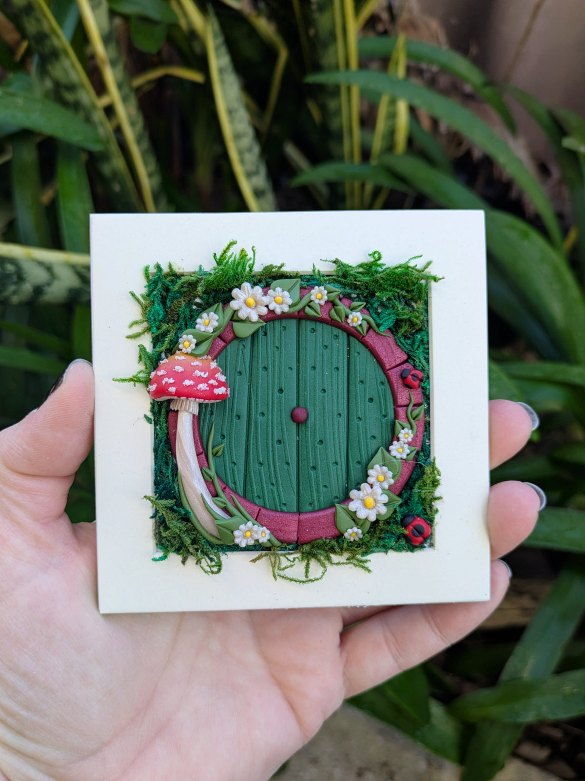 Hobbit Style Fairy Door Shadow Box