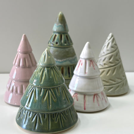 Carved Ceramic Christmas Tree