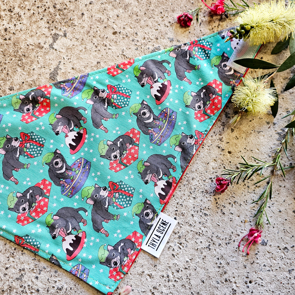 CHRISTMAS Tasmanian Devil Dog Bandana