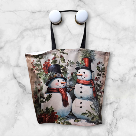 Festive Tote Bag - Christmas Tote Bag - Snowman