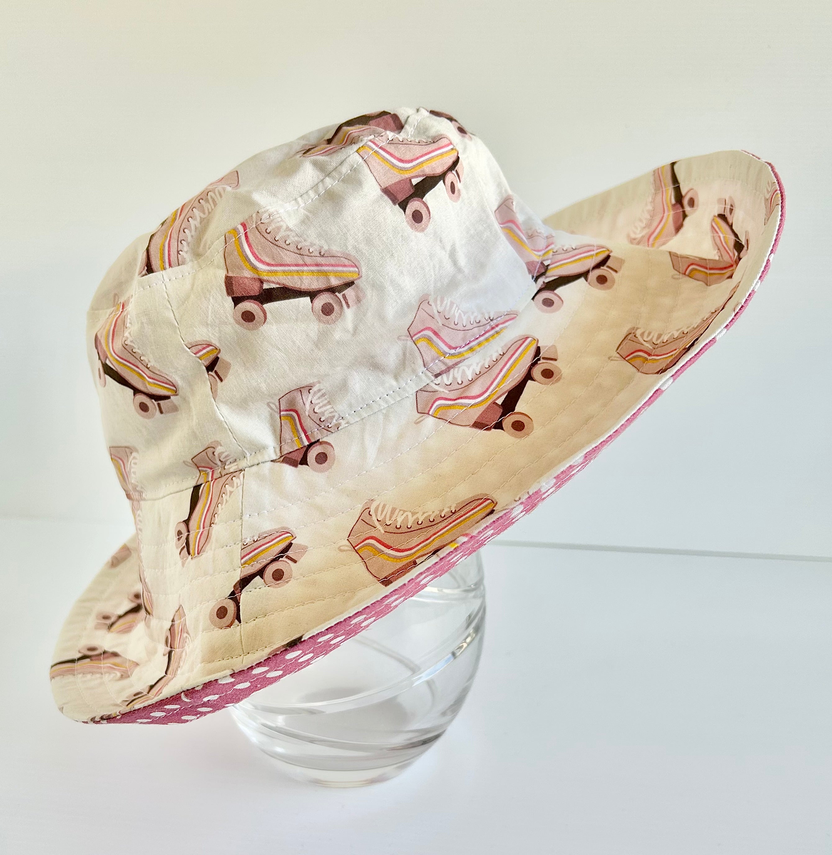 Ready to post- Medium size wide brim hats with strap- reduced price