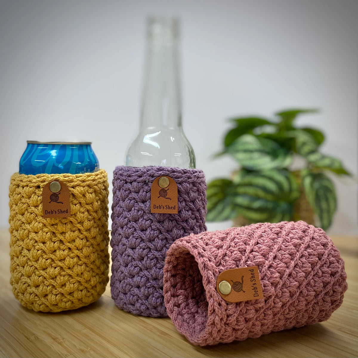 Brew Crozie – Crochet Beverage Cozy - Dusky