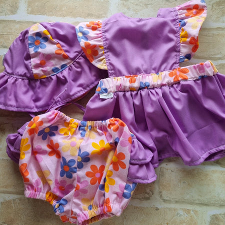 Ruffle Bum set - various colours - Size Small - E027