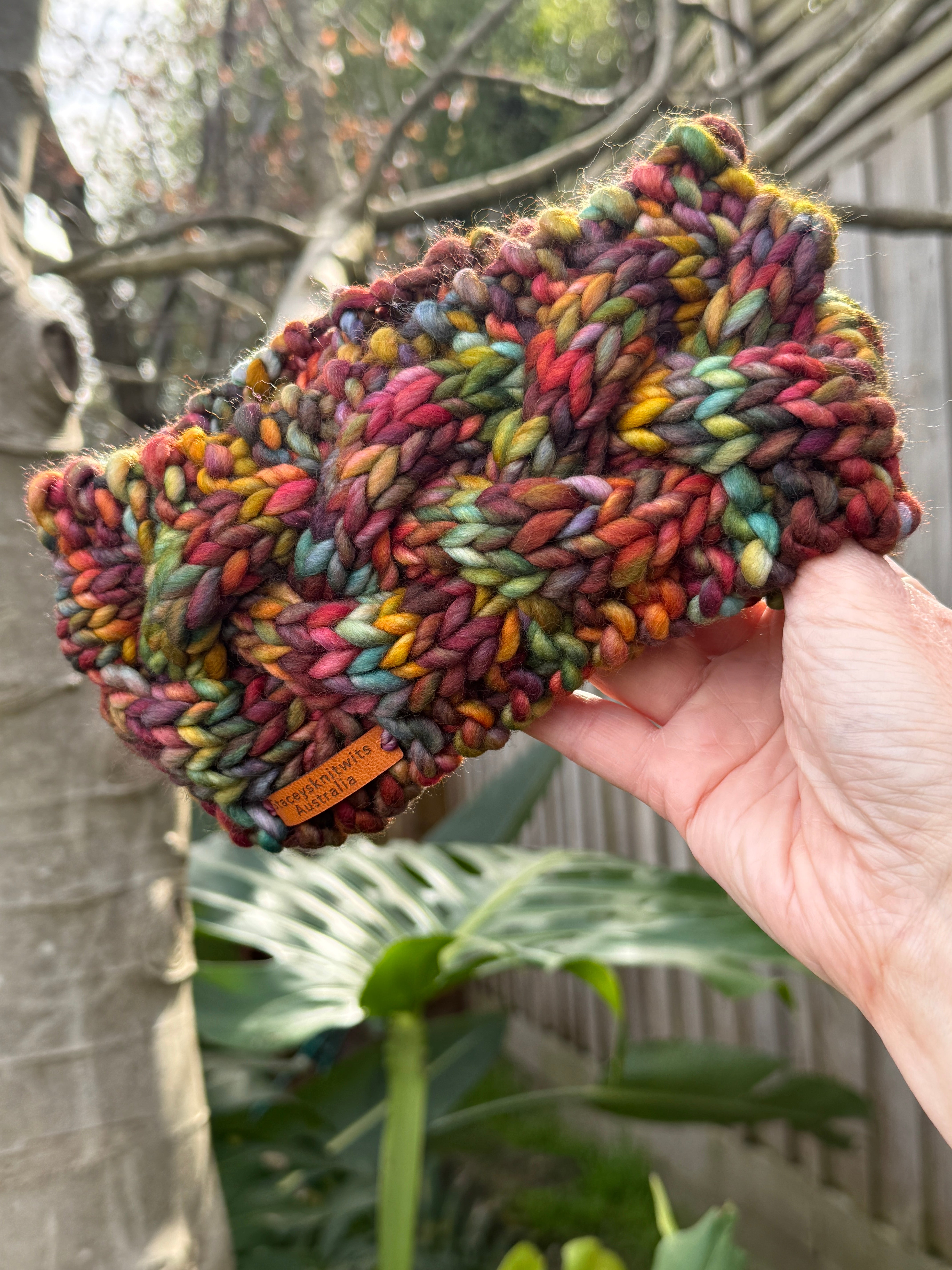 Hand Knitted Headband, Cable Merino Headband