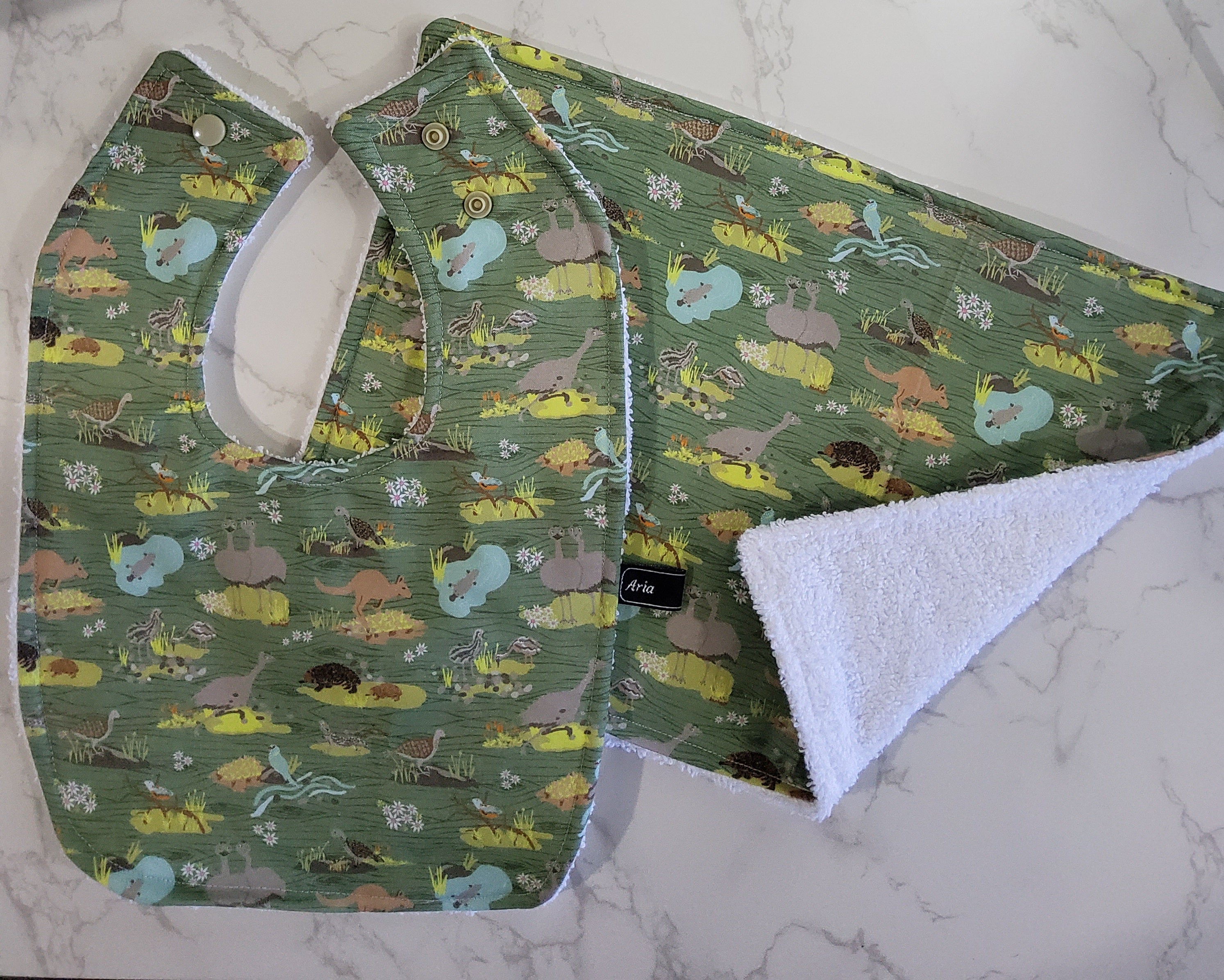Aussie Animals Bib Set
