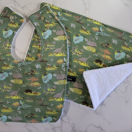 Aussie Animals Bib Set