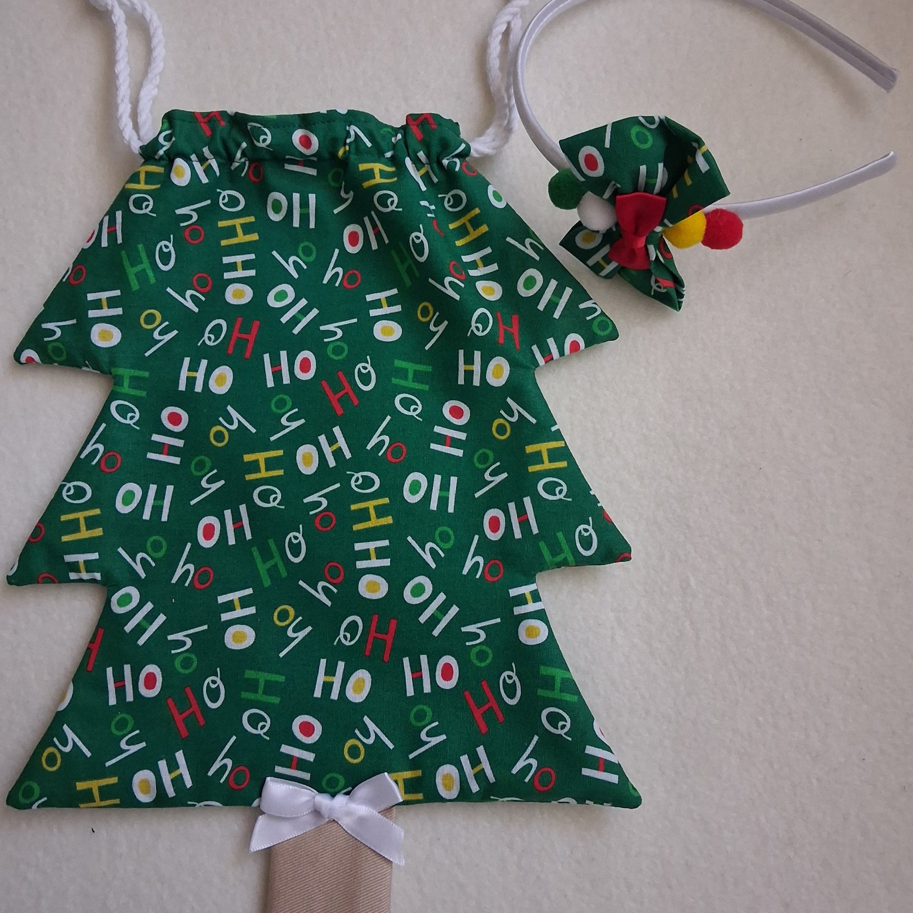 Children's Christmas Tree Bag & Scrunchie