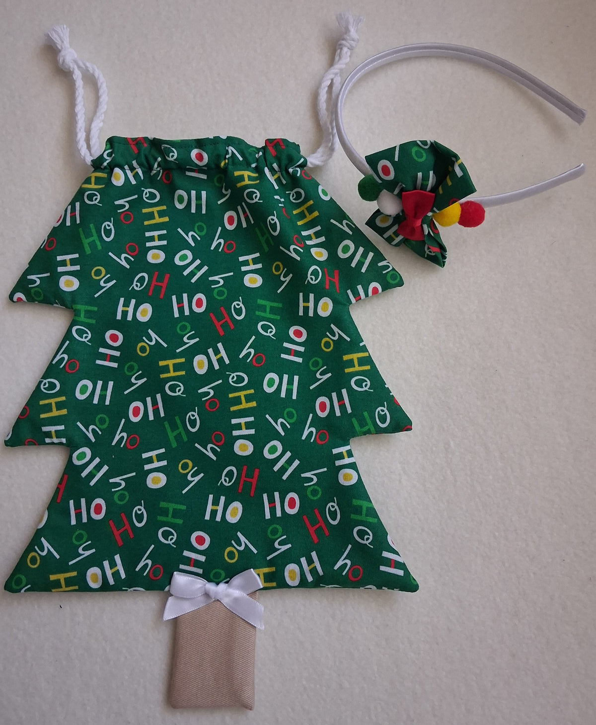 Children's Christmas Tree Bag & Scrunchie