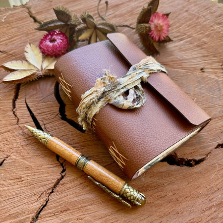 A6 Warm Tan Leather Journal