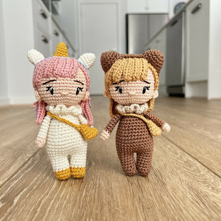 Crochet | Mini Doll | Unicorn | Bear