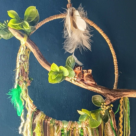 Owls In Love Wall Hanging Dream Catcher