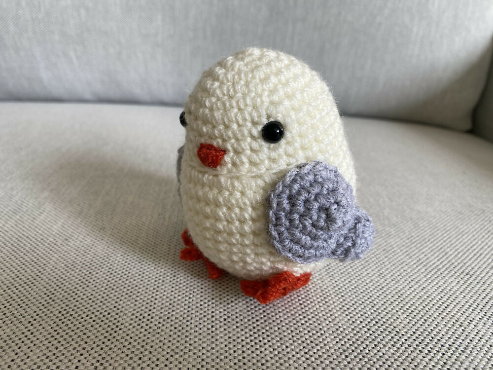 Sml Seagull - crocheted toy