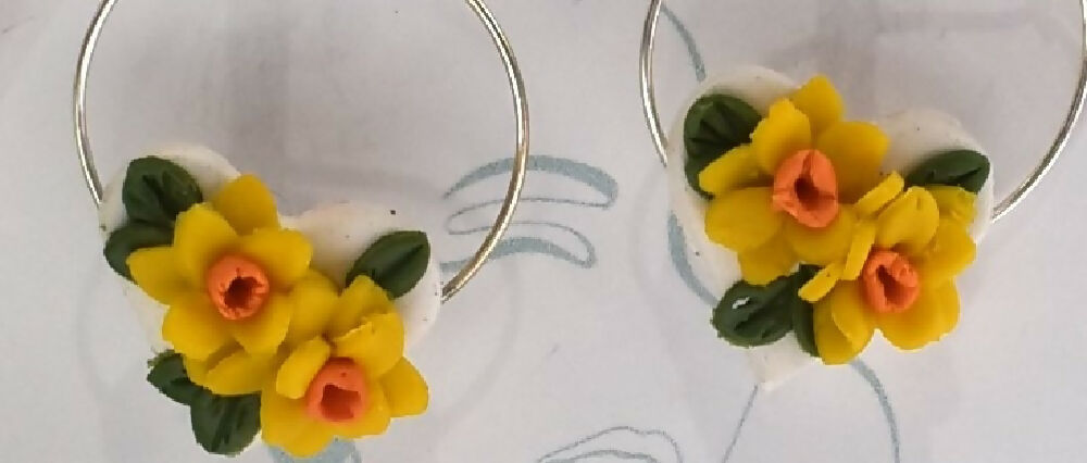 FLORAL HOOP DAFFODILS A