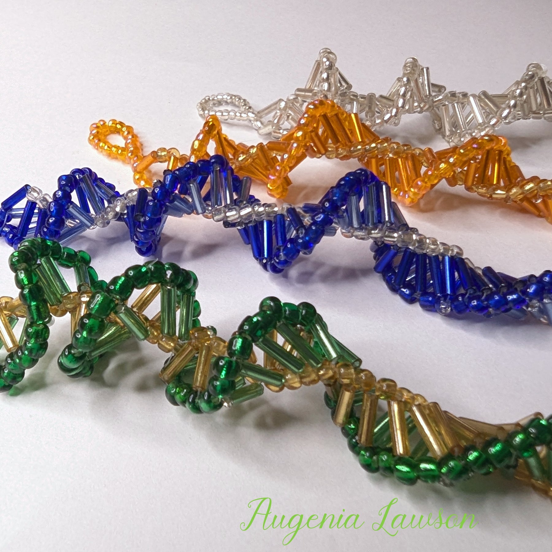 Handmade Beaded Icicle Ornaments – Set of 5 – Christmas Tree Decorations – Seed and Bugle Bead Variations