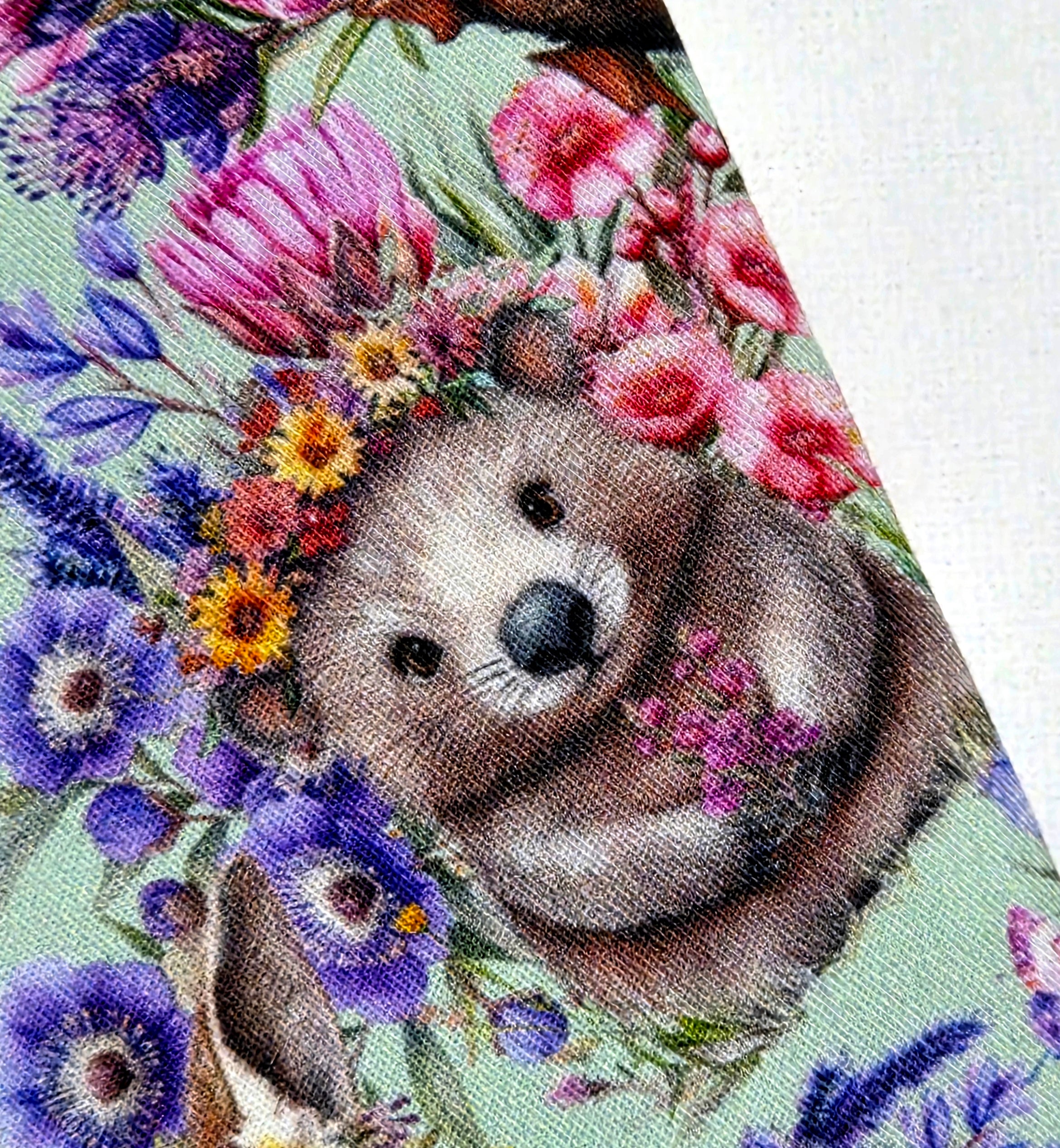 Sunglasses Pouch in Australian Native Animal fabric