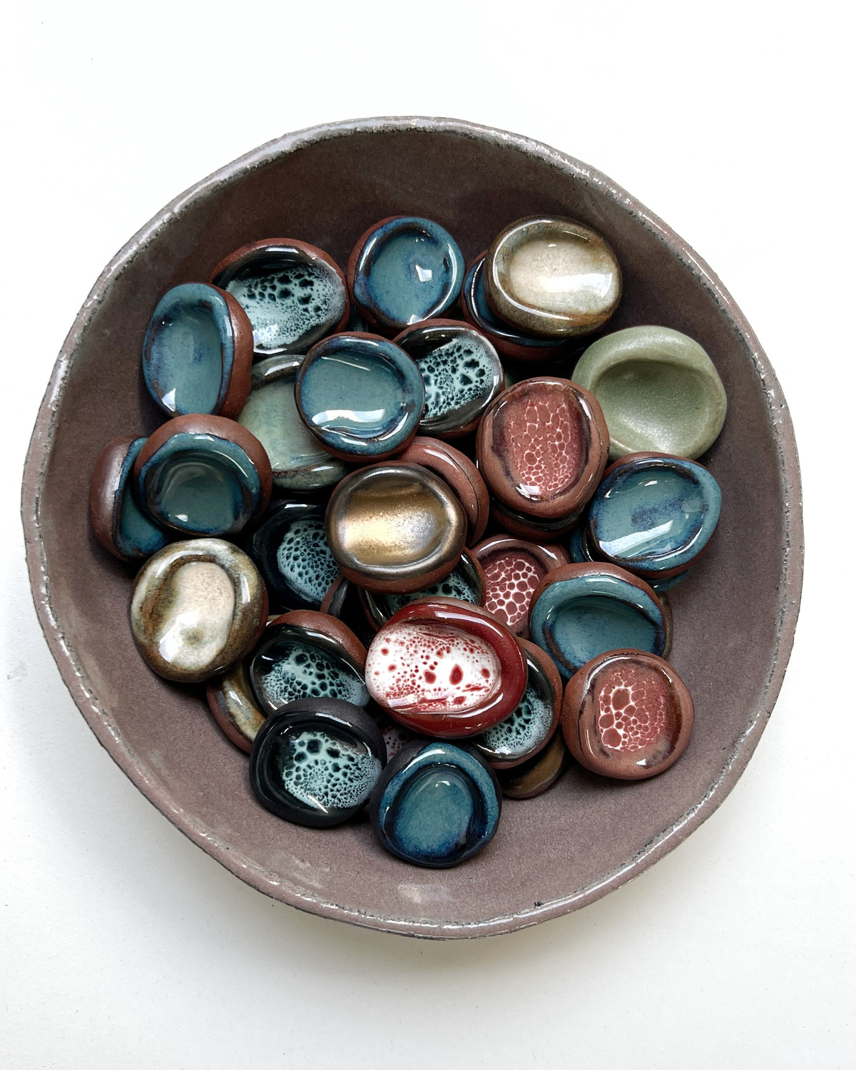 Grounding Stones / Worry Stones in variety of glazes