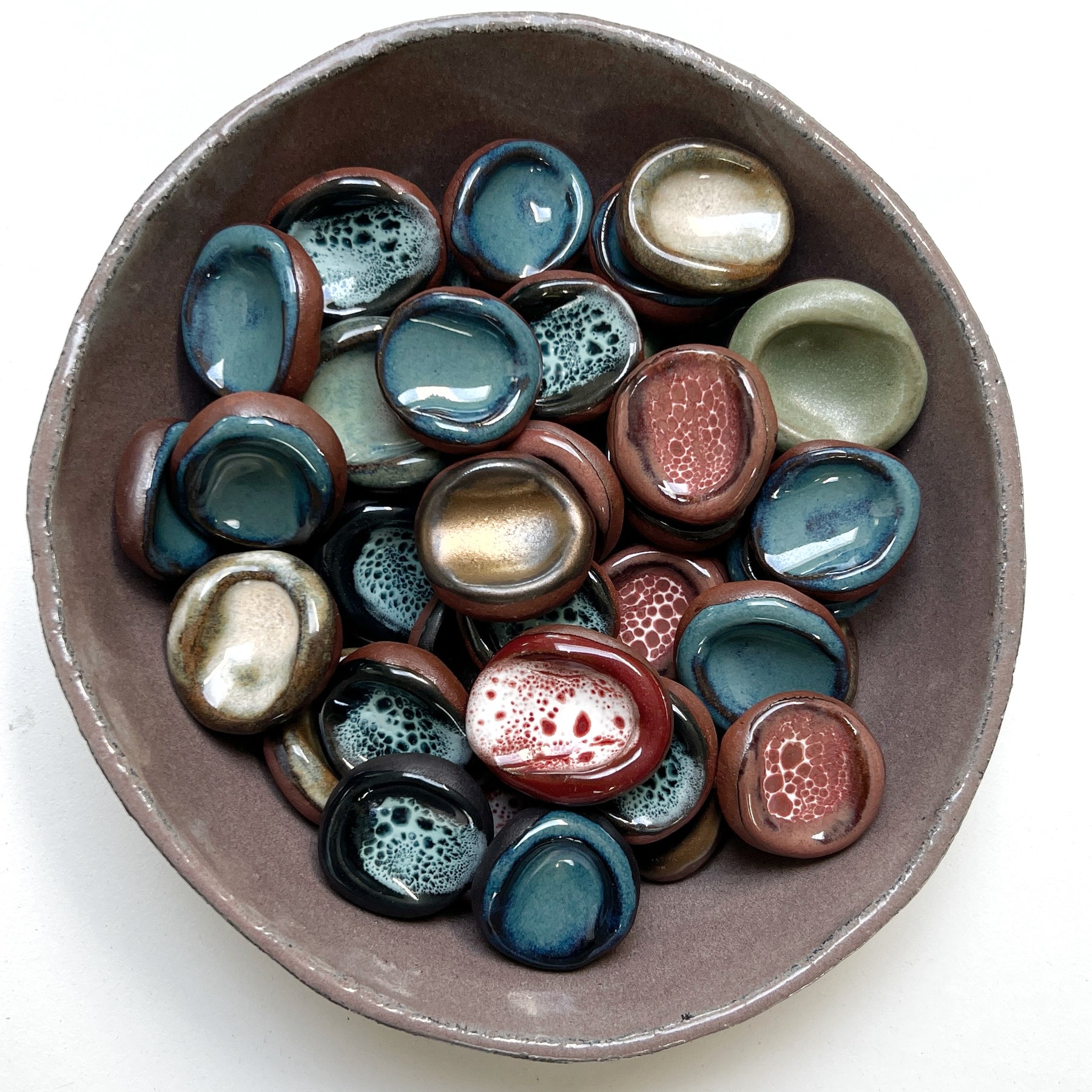 Grounding Stones / Worry Stones in variety of glazes