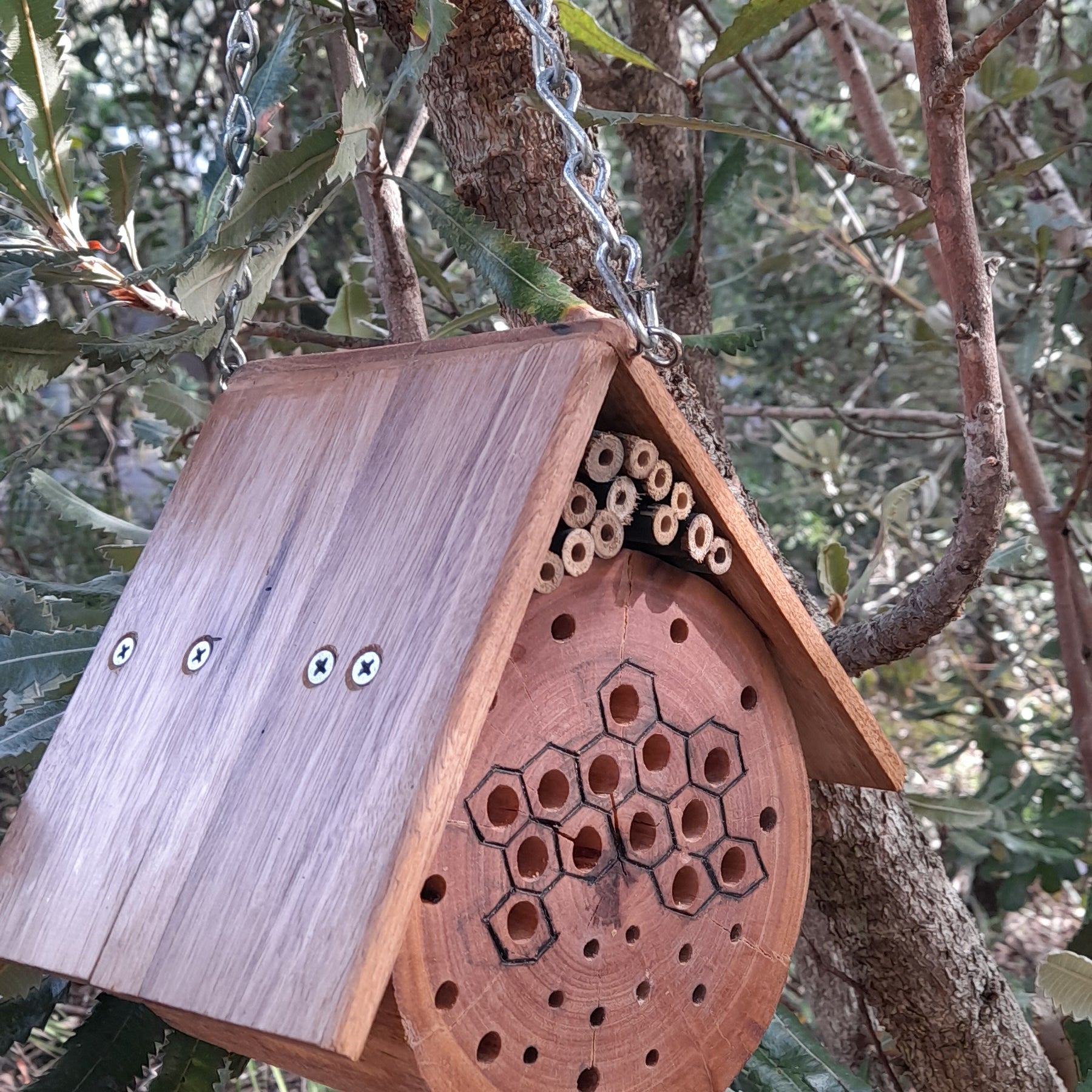 Hardwood Native Bee Hotel