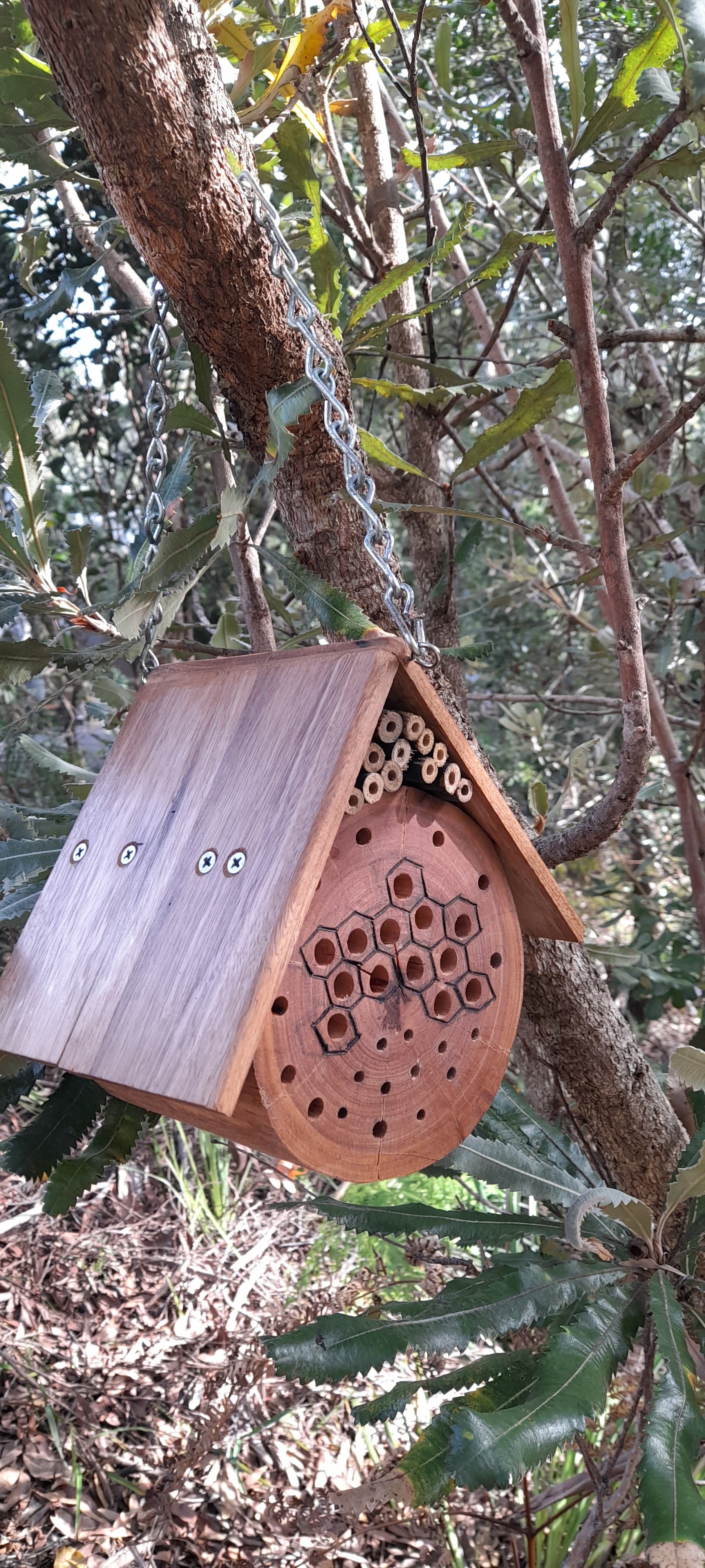 Hardwood Native Bee Hotel