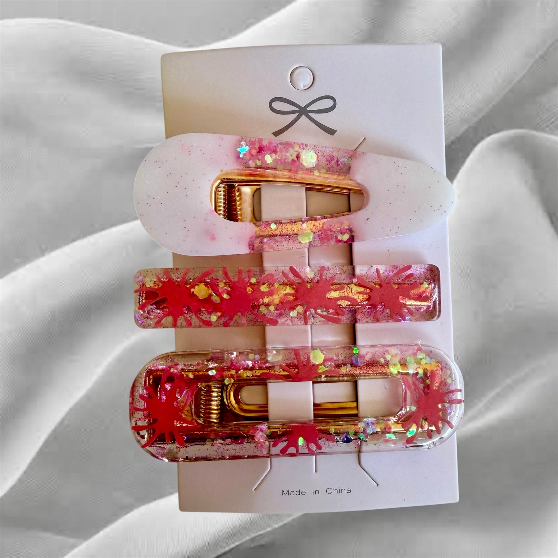 Pretty In Pink Hair Clips
