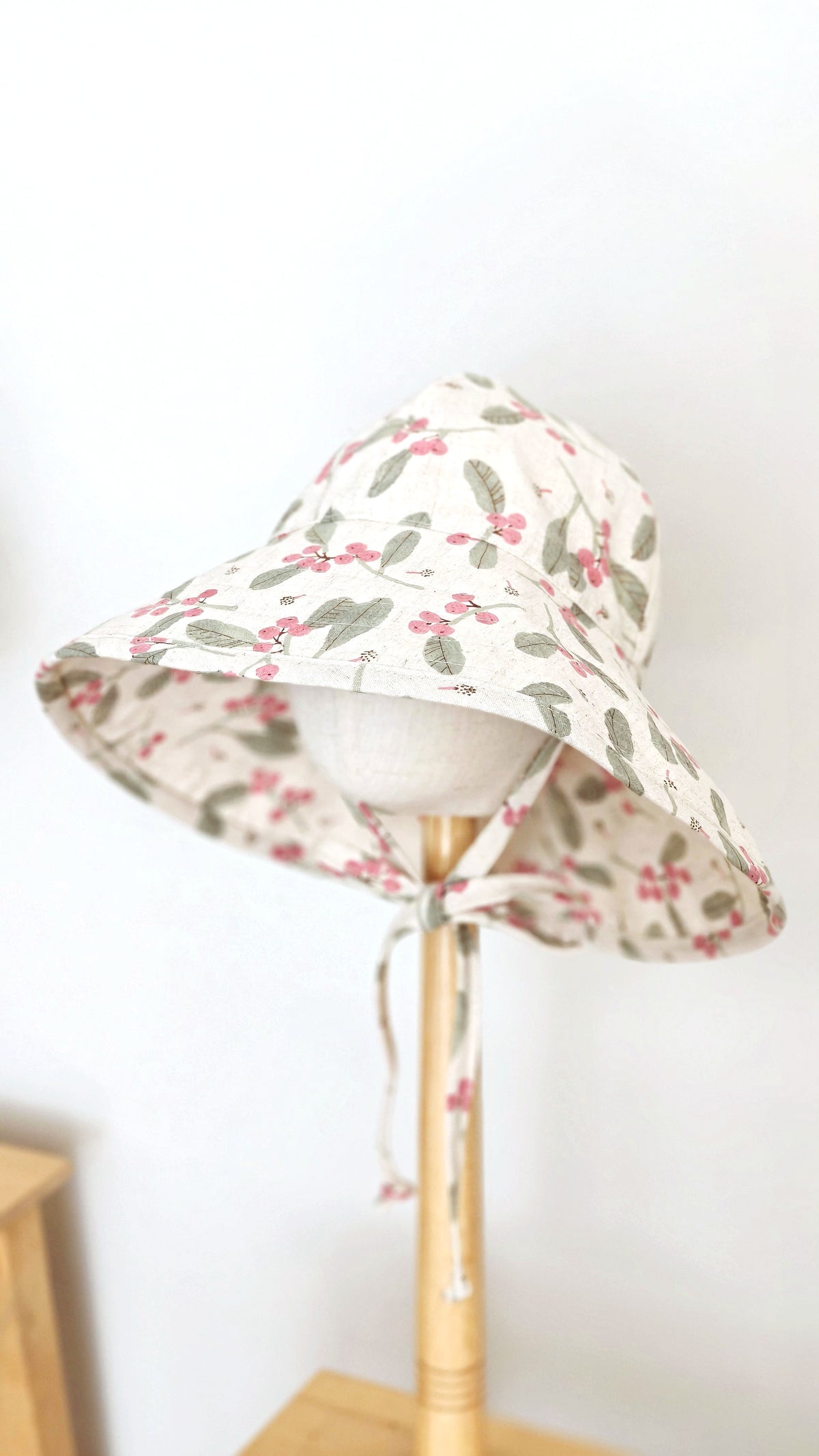 Kids Wide Brim Cotton Summer Sun Hat, Kids Floral Summer Hat