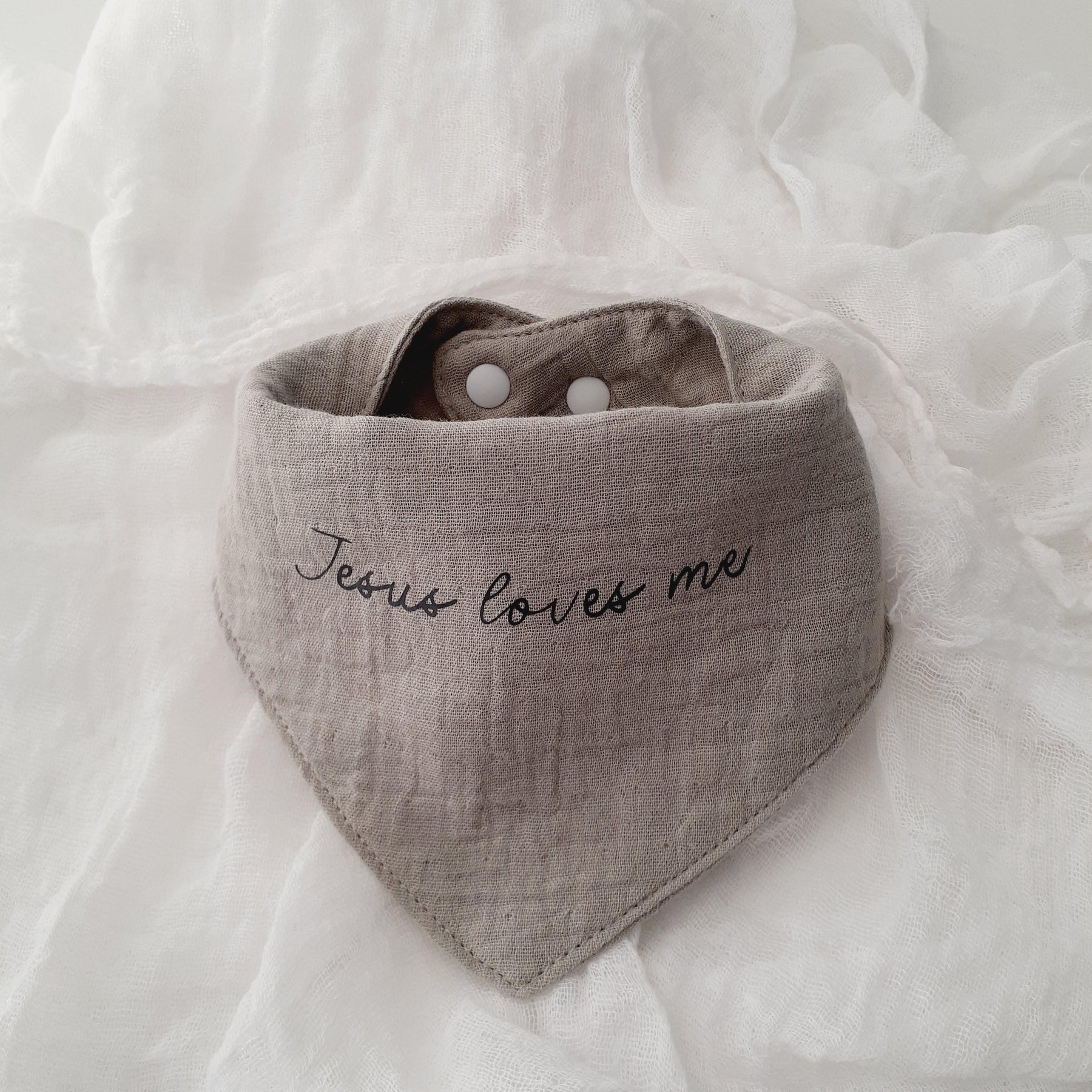 Christian Baby Bib • Cotton Bandana Bib • “Jesus Loves Me” Christian Bib • Faith‑Based Baby Gift • Baby Boy