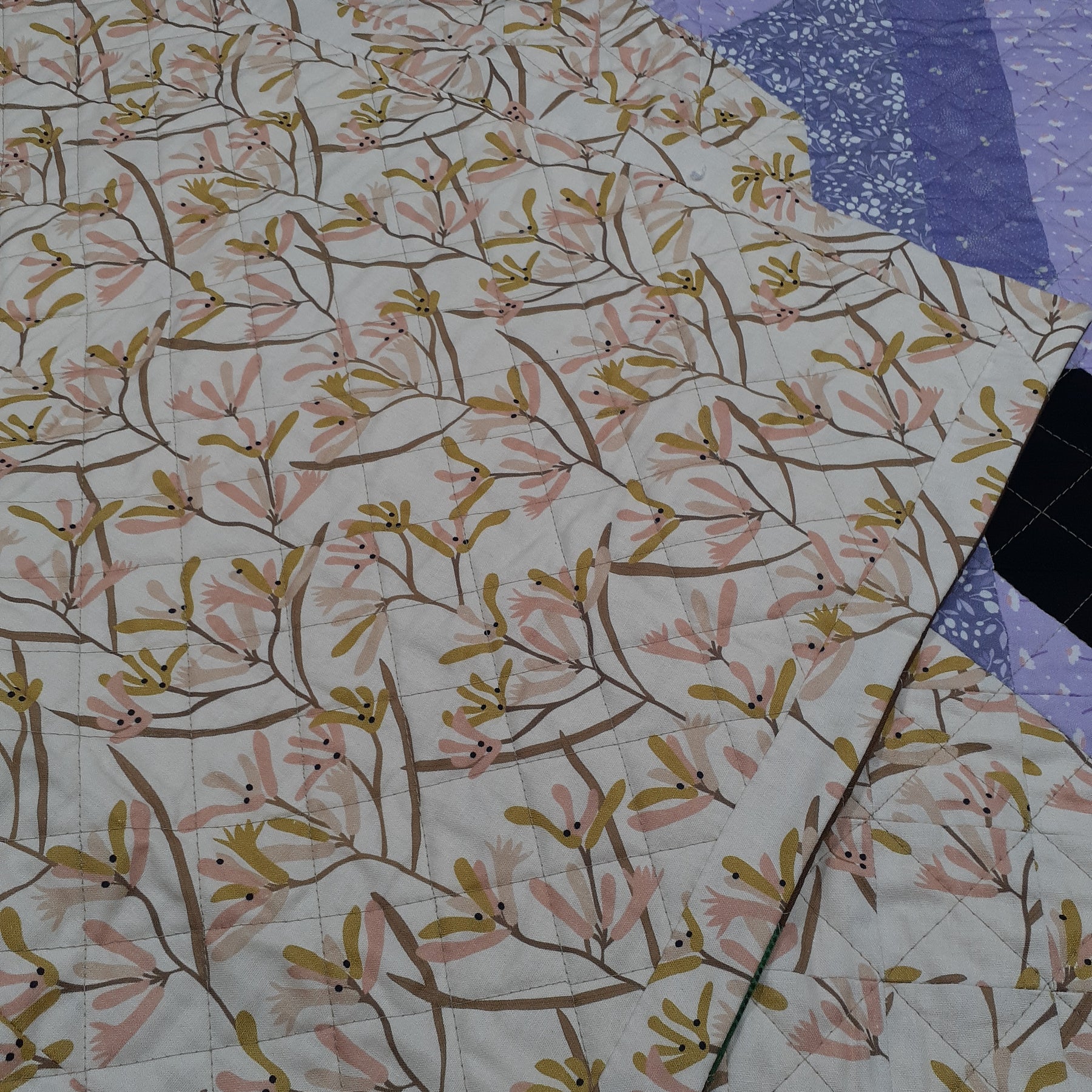 Dolly donkey and sunflower patchwork quilt