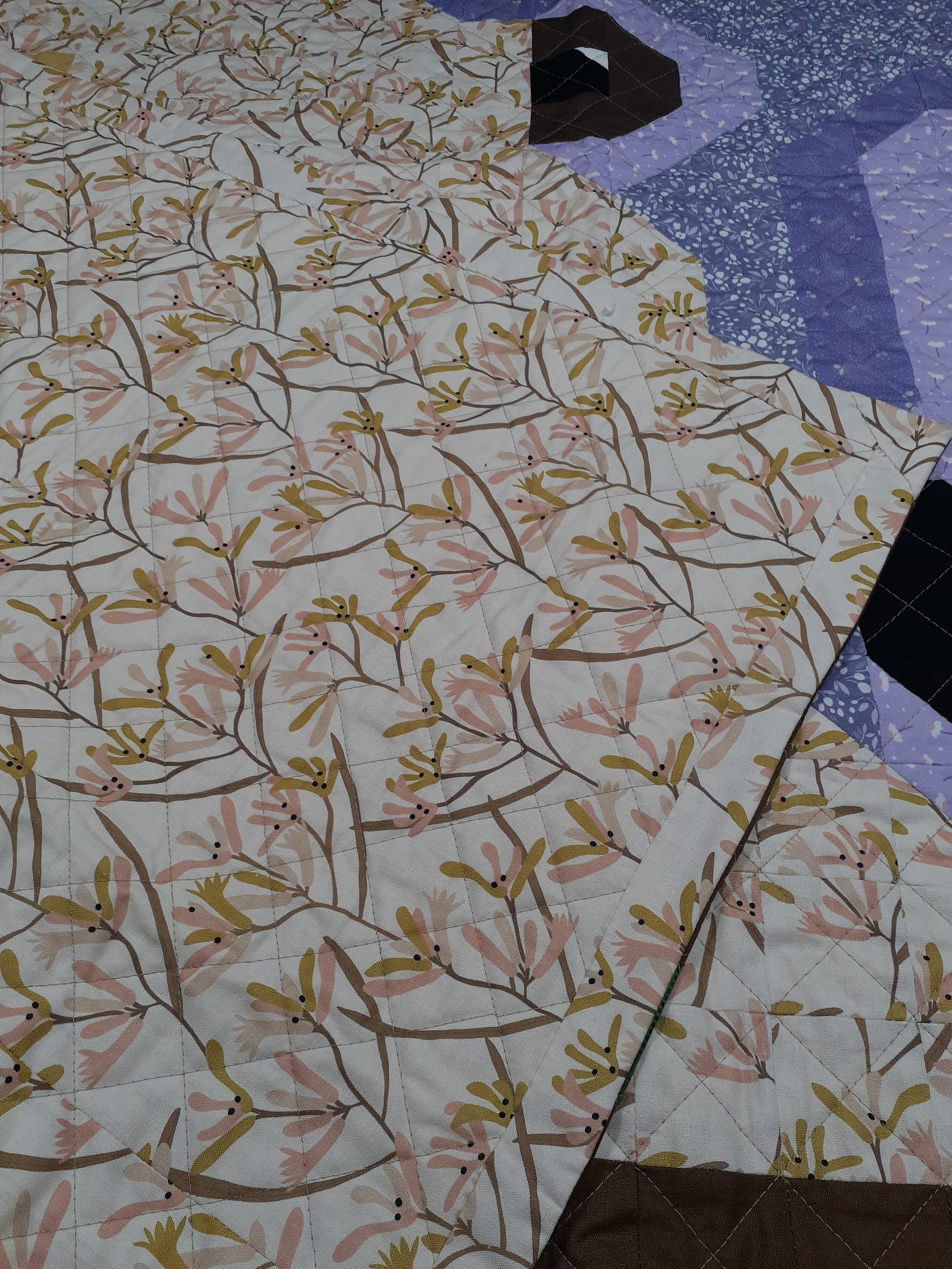 Dolly donkey and sunflower patchwork quilt