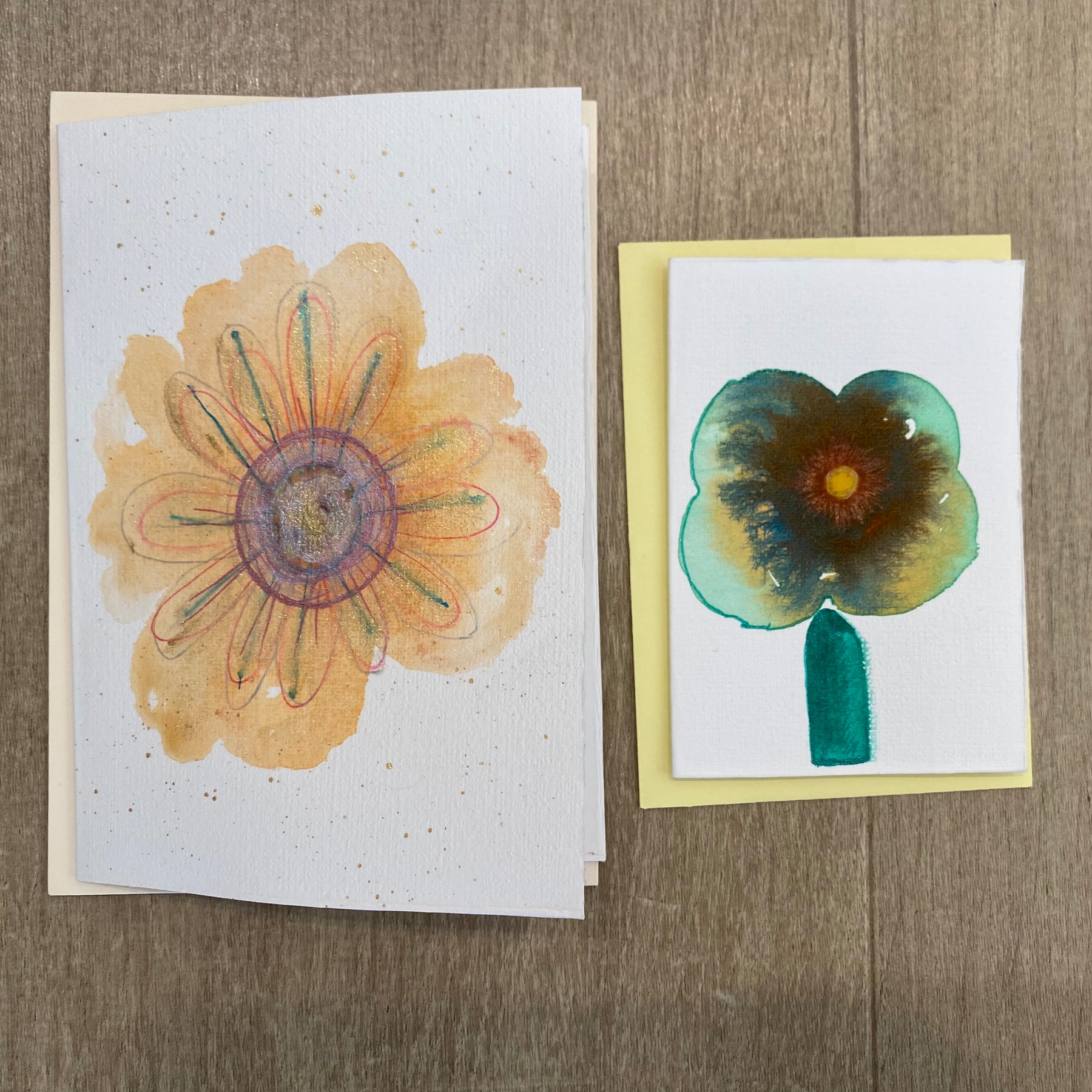 All Occasion Gift Bag – 6 Hand Painted Cards & Bookmarks plus a Pair of Earrings!