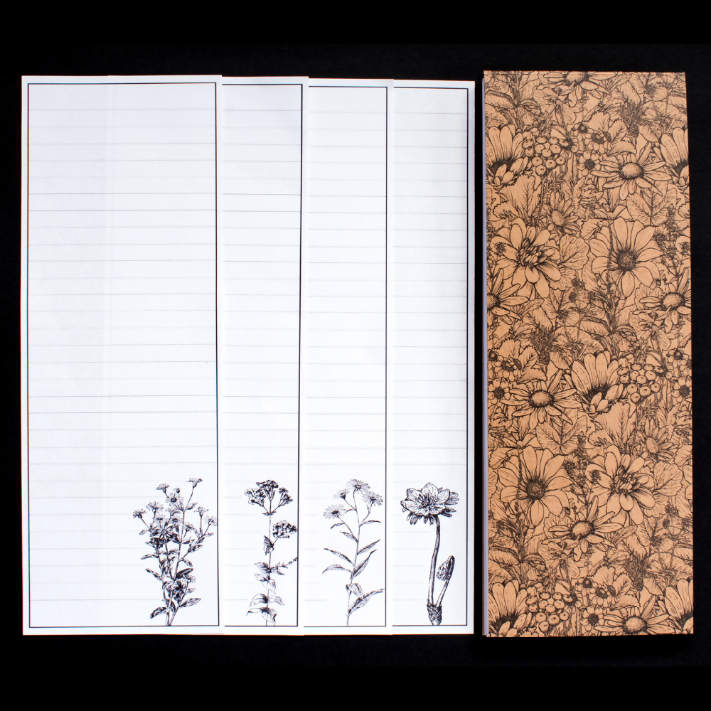 WILDFLOWER ECO LIST PAD - NOTEPAD