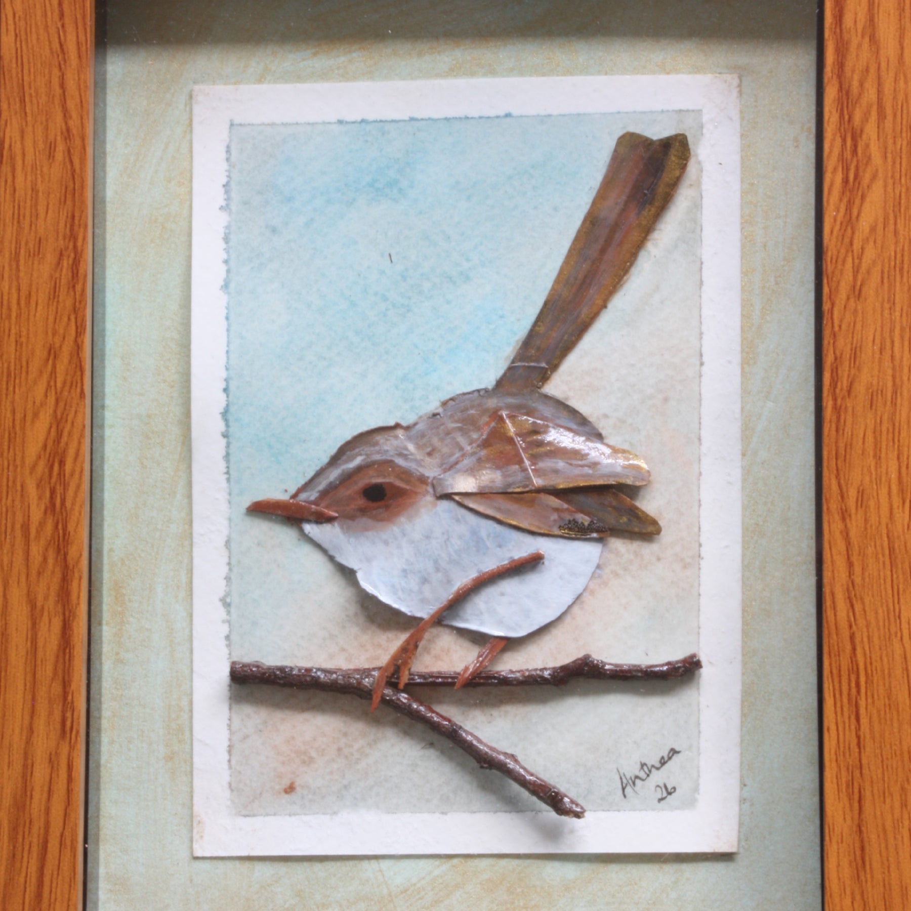 Female Fairy Wren Original Artwork