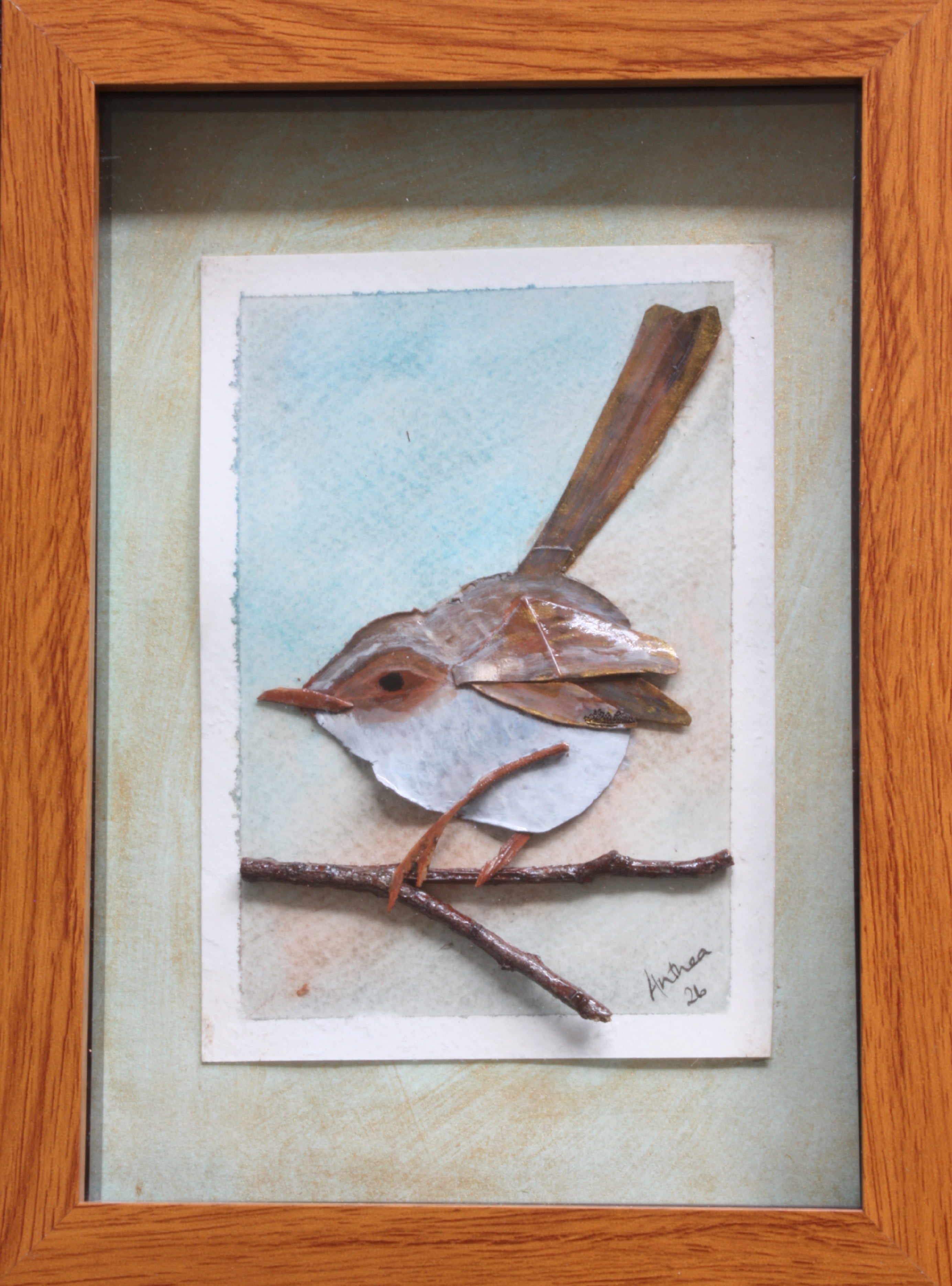 Female Fairy Wren Original Artwork