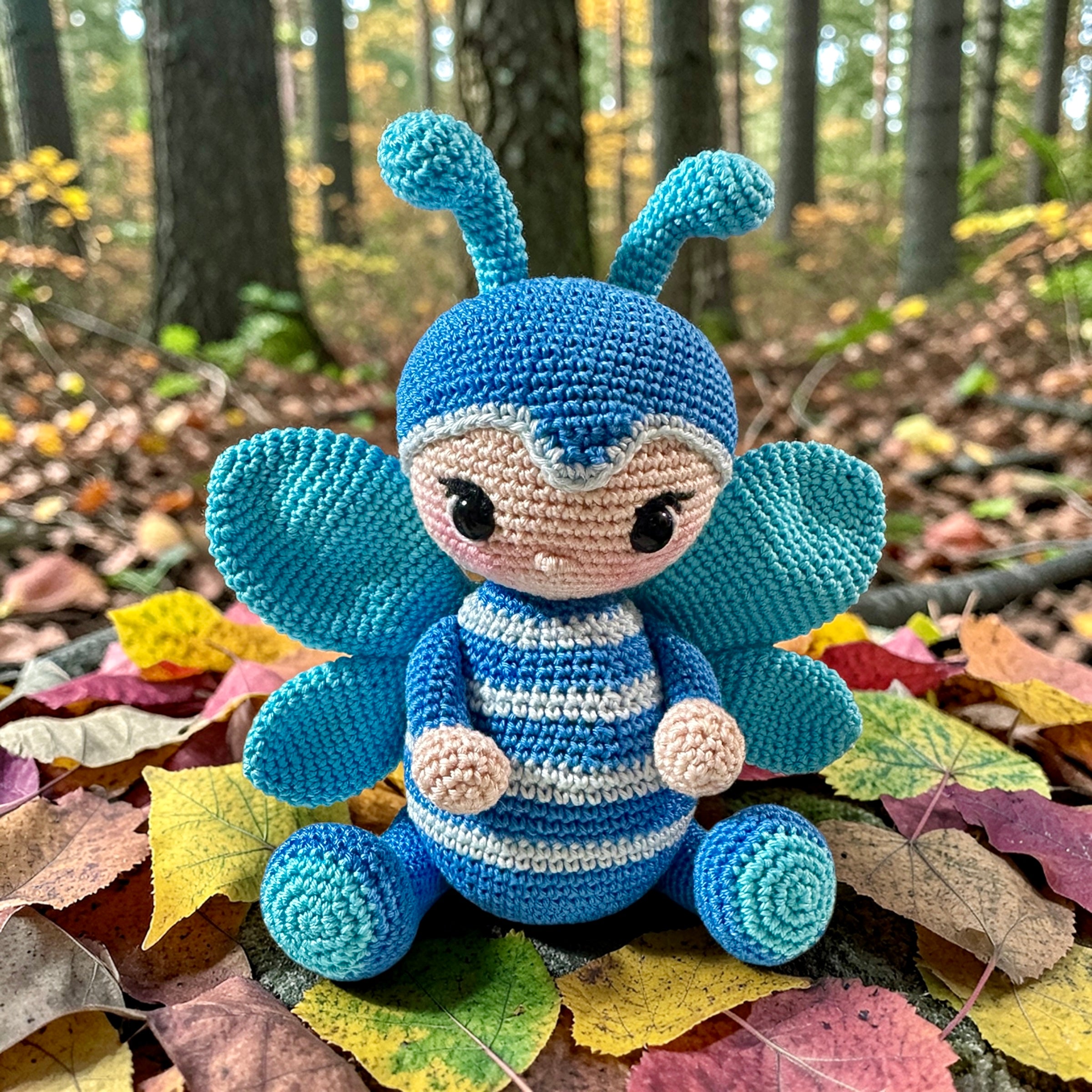 Crochet Winged Insect — Whimsical Woodland Friend 🐝✨