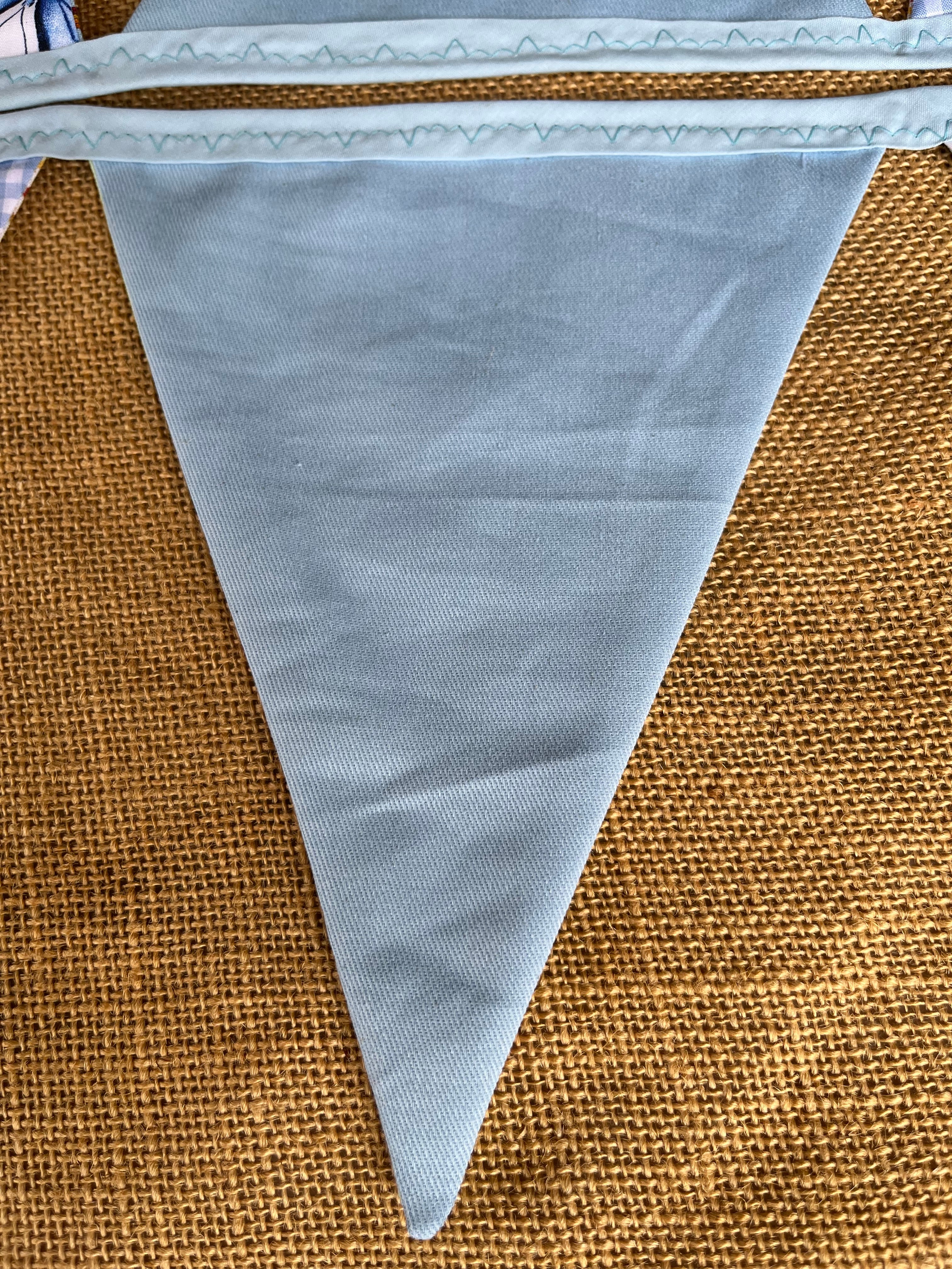 Nursery/celebration Bunting | 3m long | reversible | butterflies | alphabet