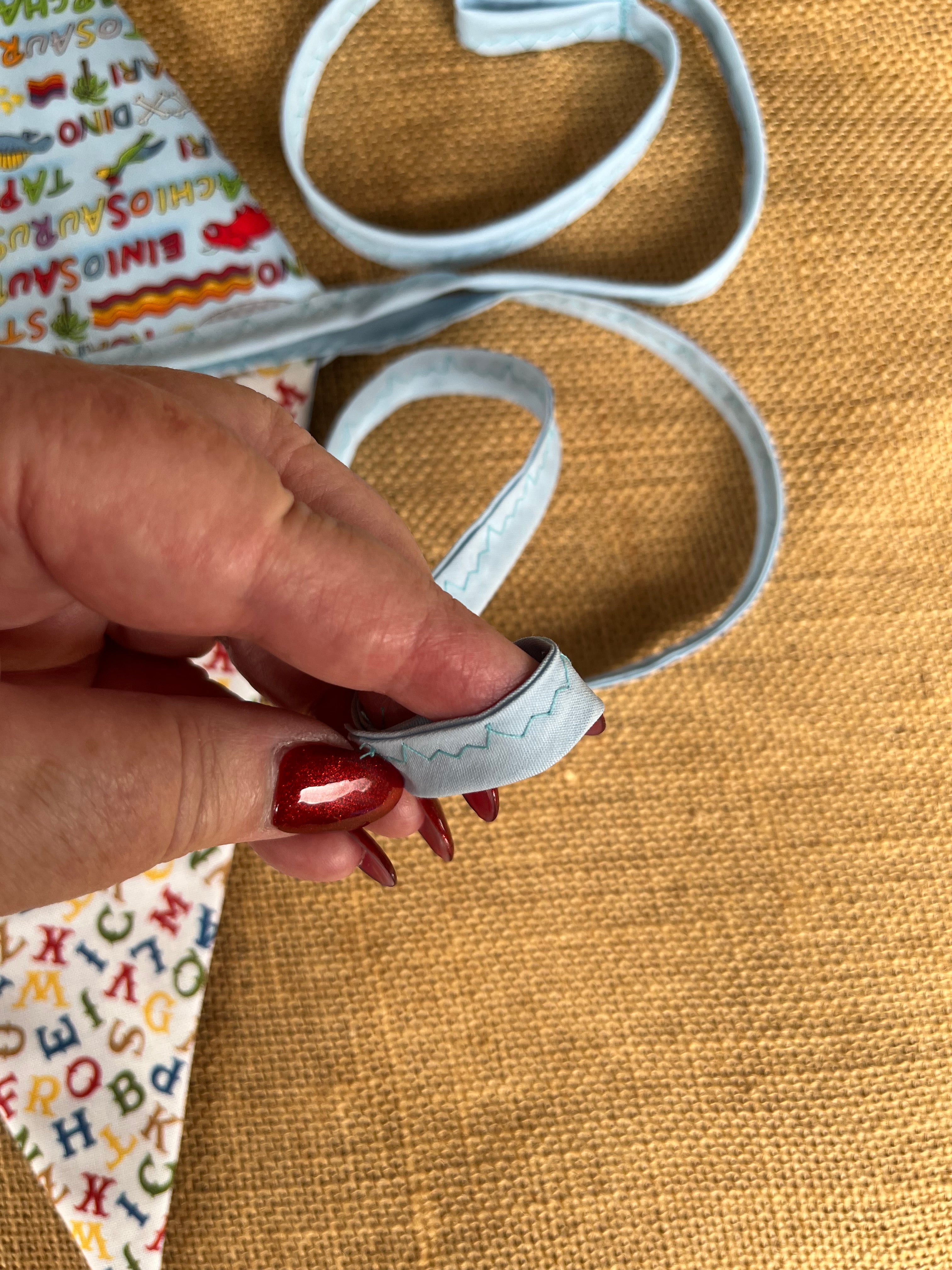 Nursery/celebration Bunting | 3m long | reversible | butterflies | alphabet