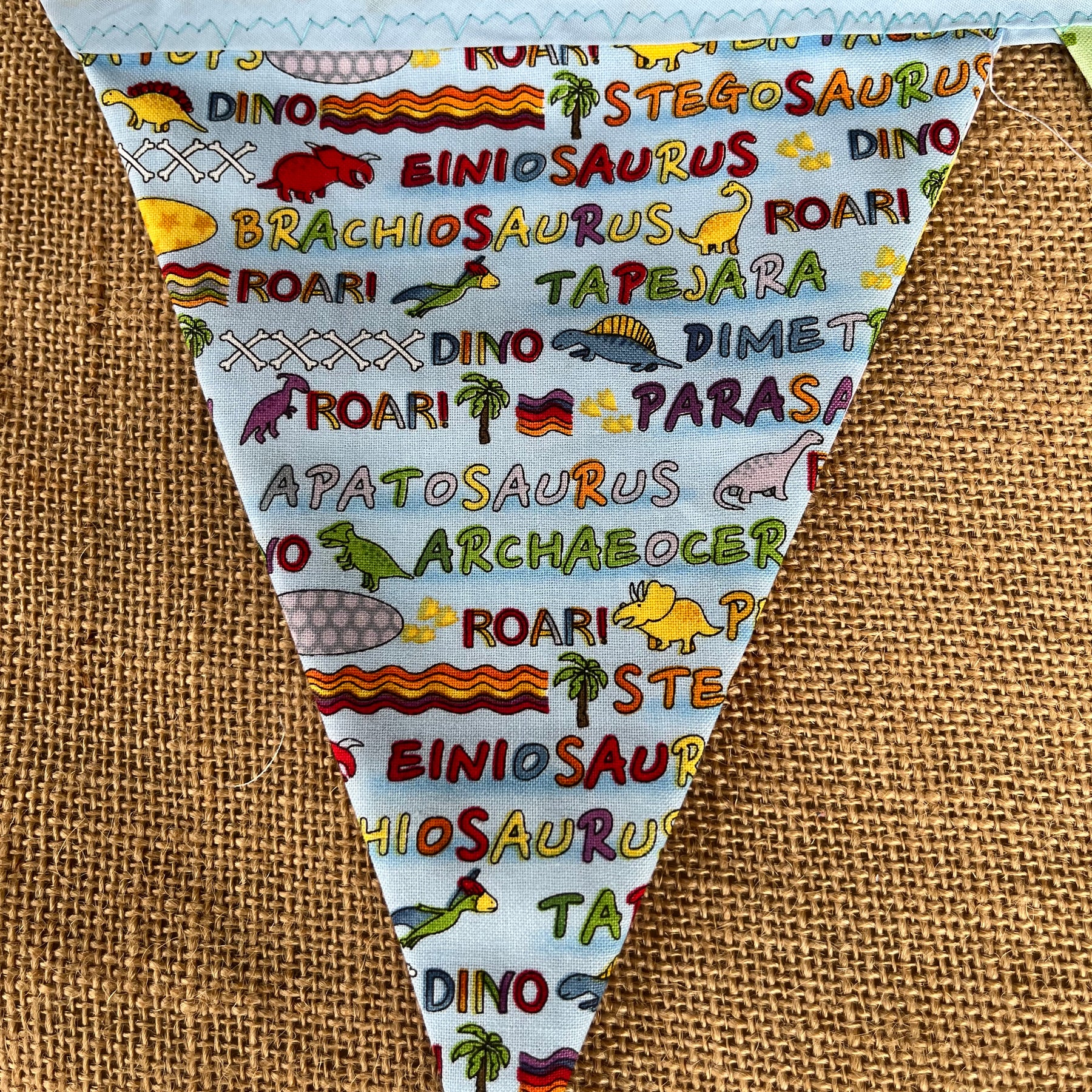 Nursery/celebration Bunting | 3m long | reversible | butterflies | alphabet